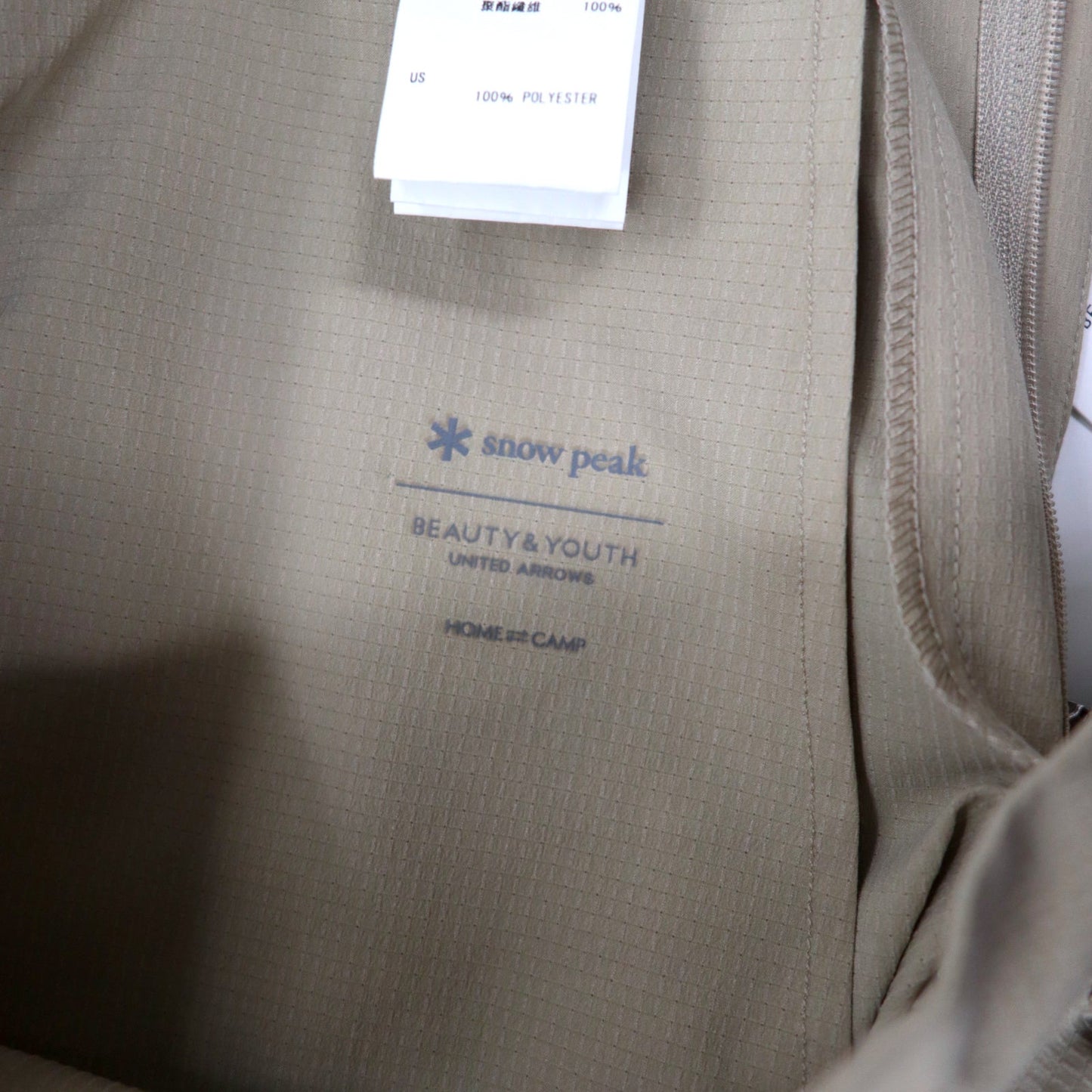 snow peak ドットエア ショーツ ショートパンツ S ベージュ ポリエステル ストレッチ BEAUTY & YOUTH 別注 BY DOT AIR SRTS UA-PA-21SU00102BG 未使用品