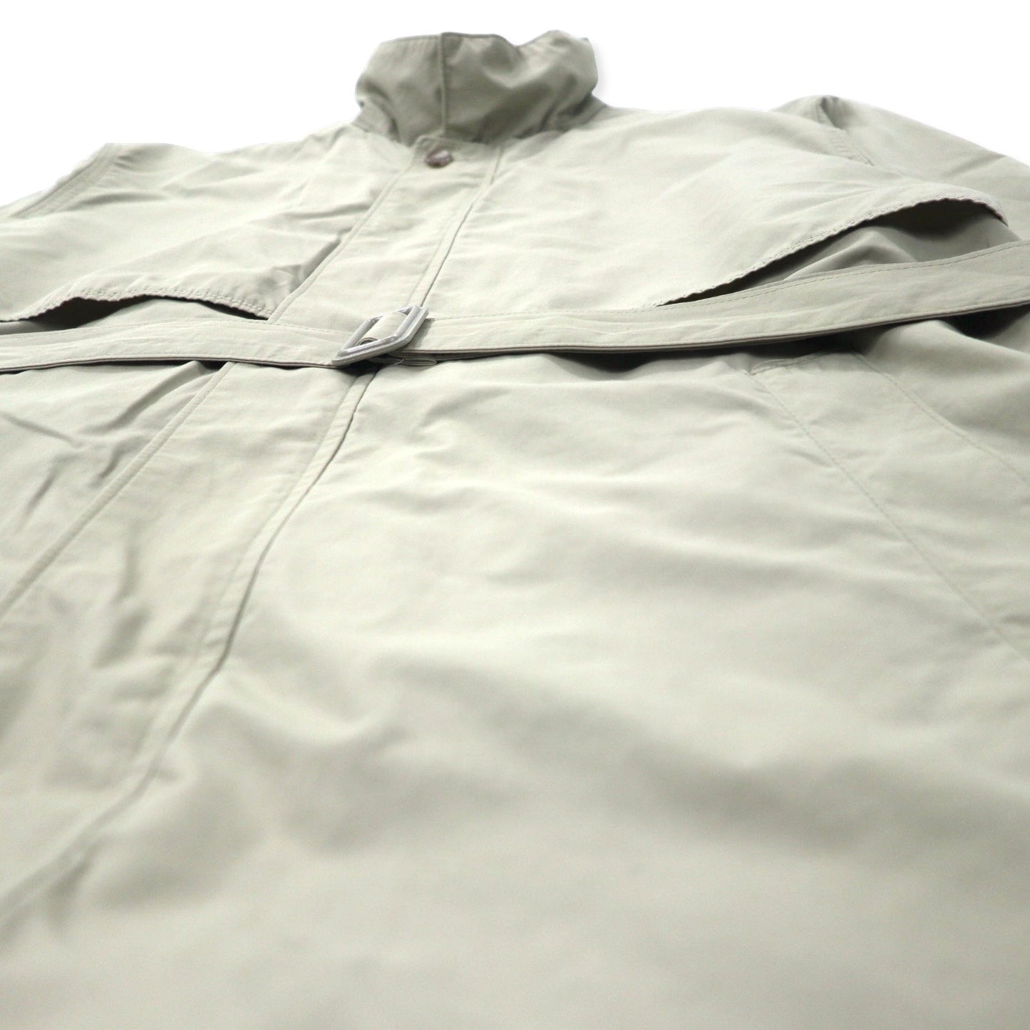 LONDON FOG スタンドカラー ステンカラーコート 42 ベージュ コットン ナイロン フード収納式 COMMUTER COLLECTION