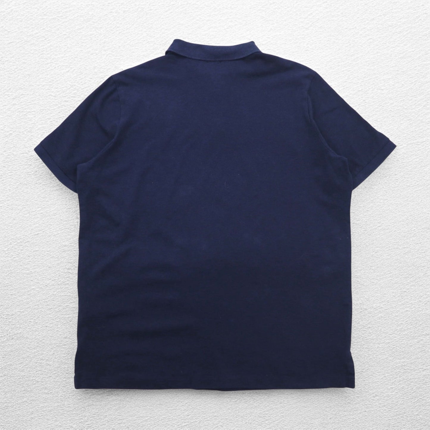 POLO RALPH LAUREN クラシックフィット ストレッチ メッシュ ハーフジップ ポロシャツ L ネイビー コットン スモールポニー刺繍