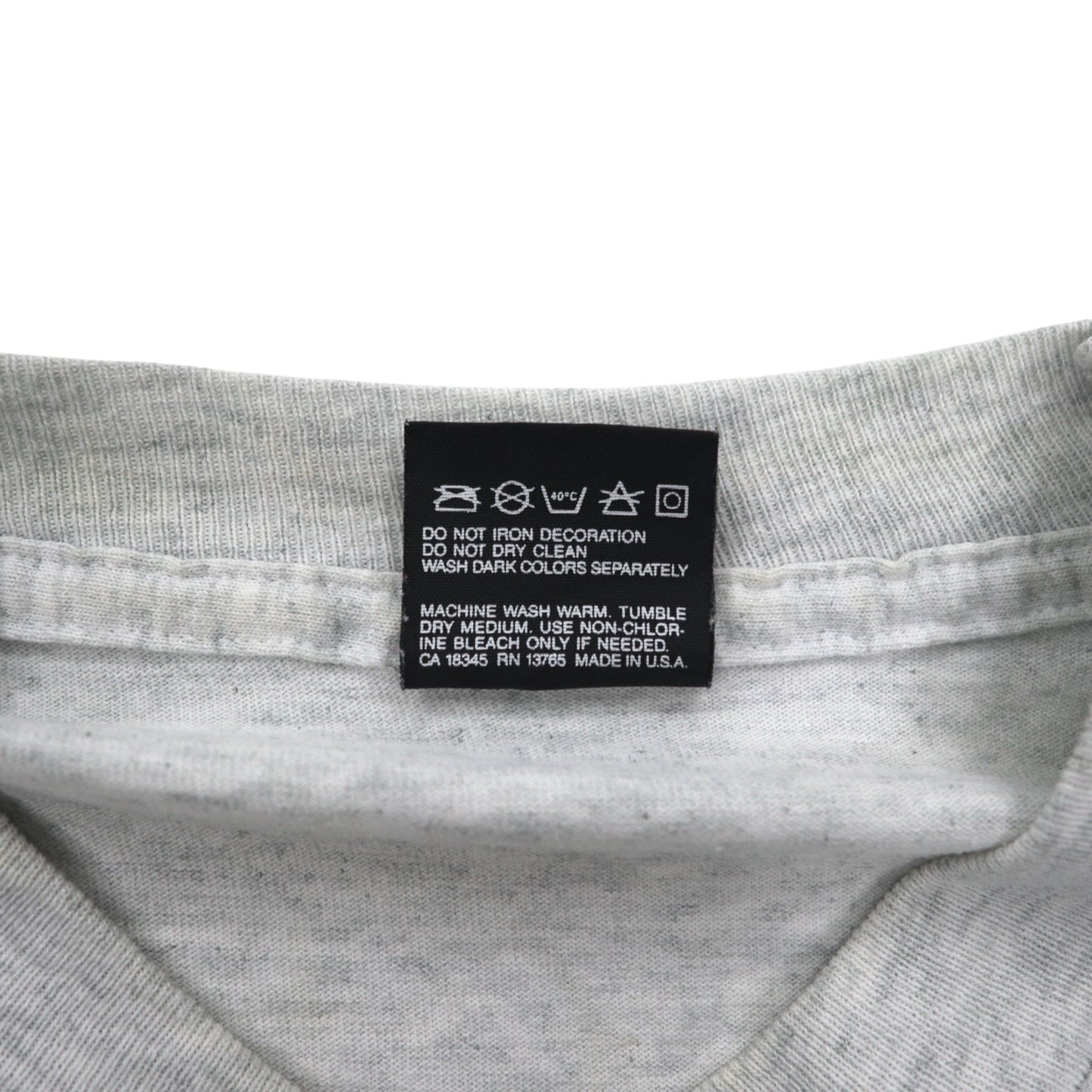 USA製 90年代 FRUIT OF THE LOOM ロングスリーブTシャツ ロンT XXL グレー PORKER RUN ビッグサイズ