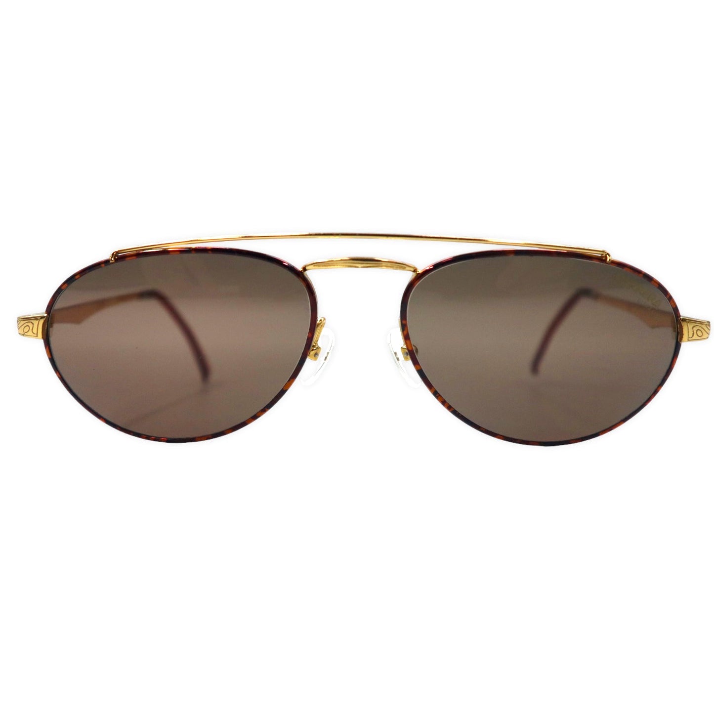 CARRERA ダブルブリッジ サングラス ティアドロップ ゴールド ベッコウ 5519 41 56-18 140 オーストラリア製