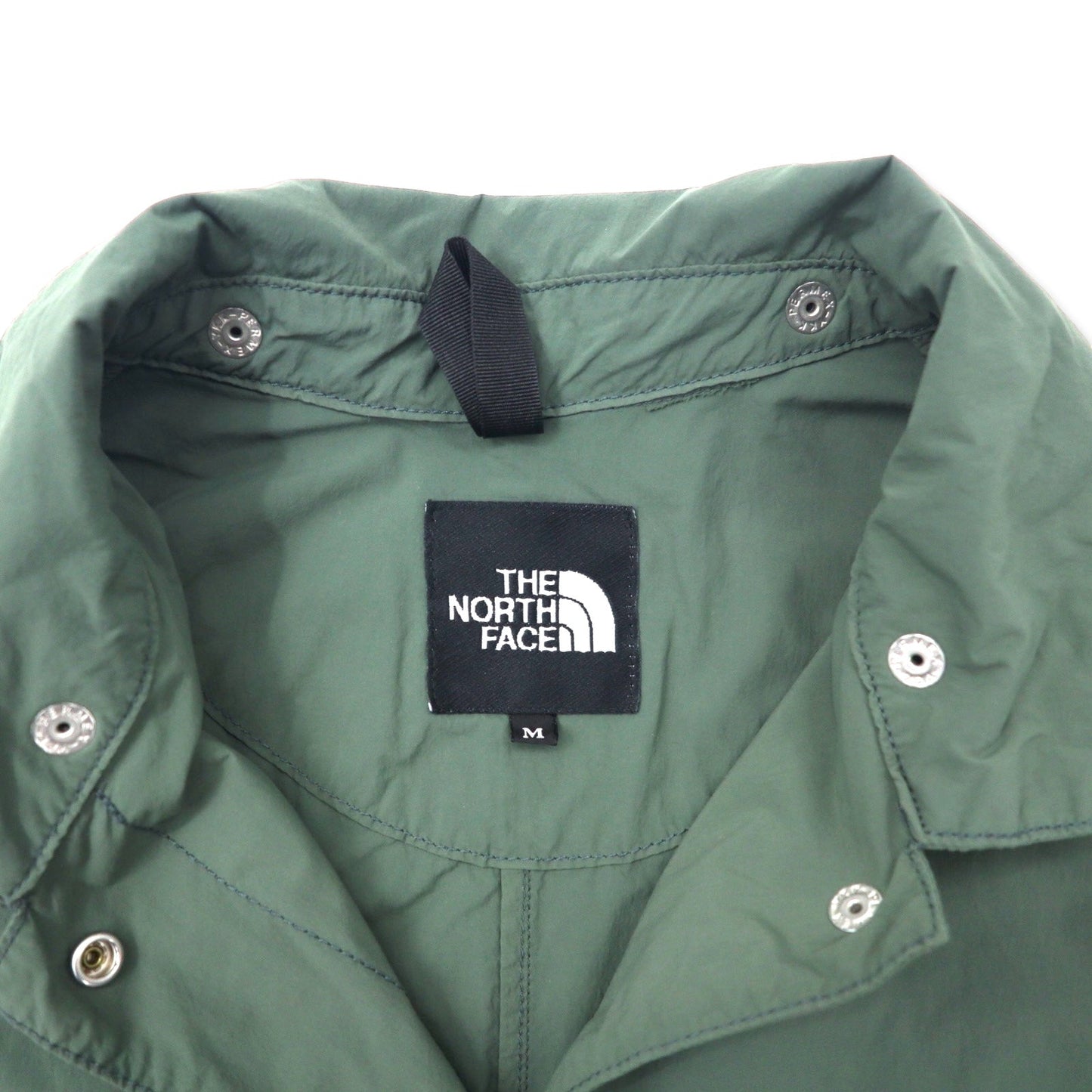 THE NORTH FACE ニーズジャーコート ステンカラーコート M カーキ ナイロン スナップボタン フード着脱式 JOURNEYS TECH COAT NPW21767