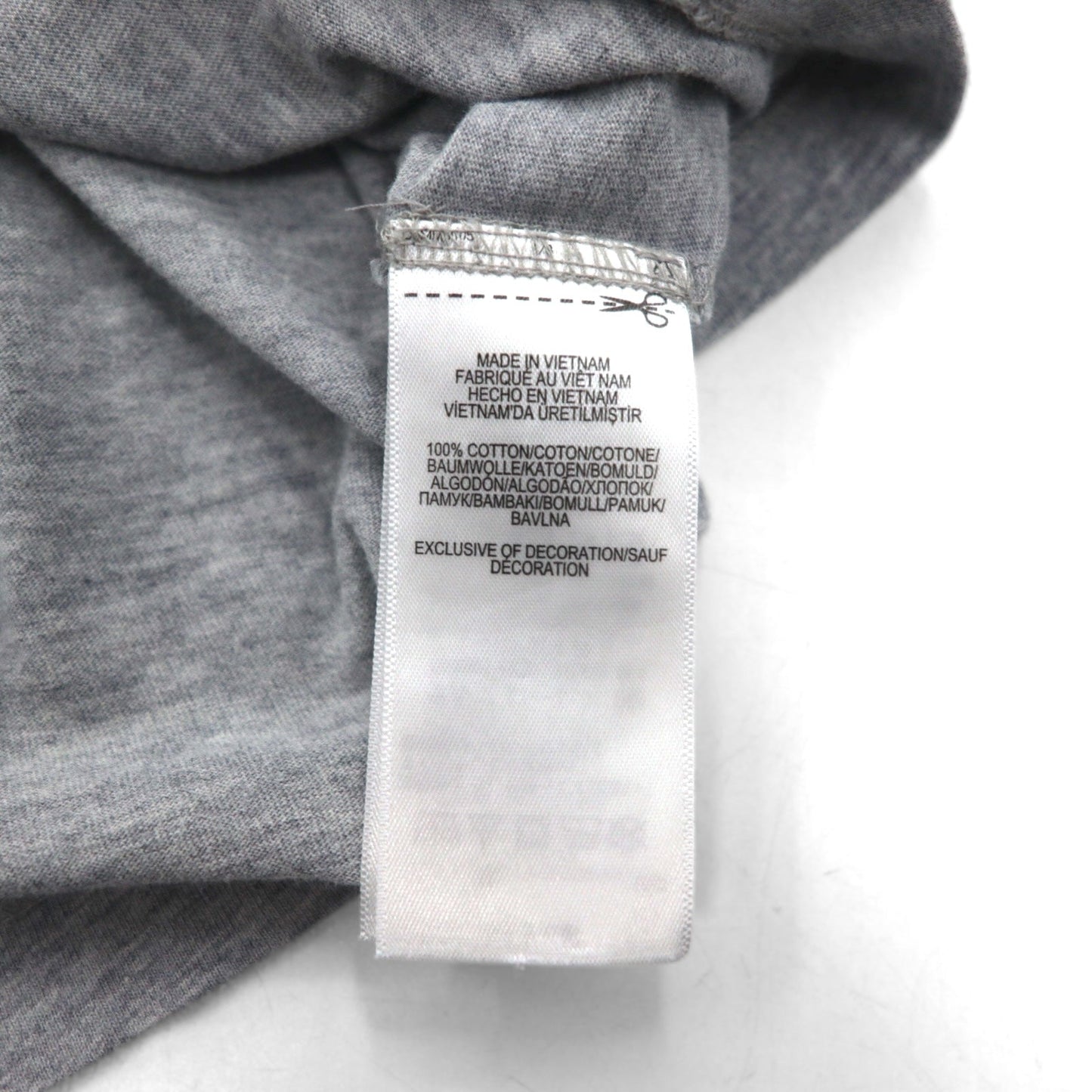 POLO RALPH LAUREN ロゴ刺繍Tシャツ M グレー コットン 星条旗 USA スモールポニー刺繍