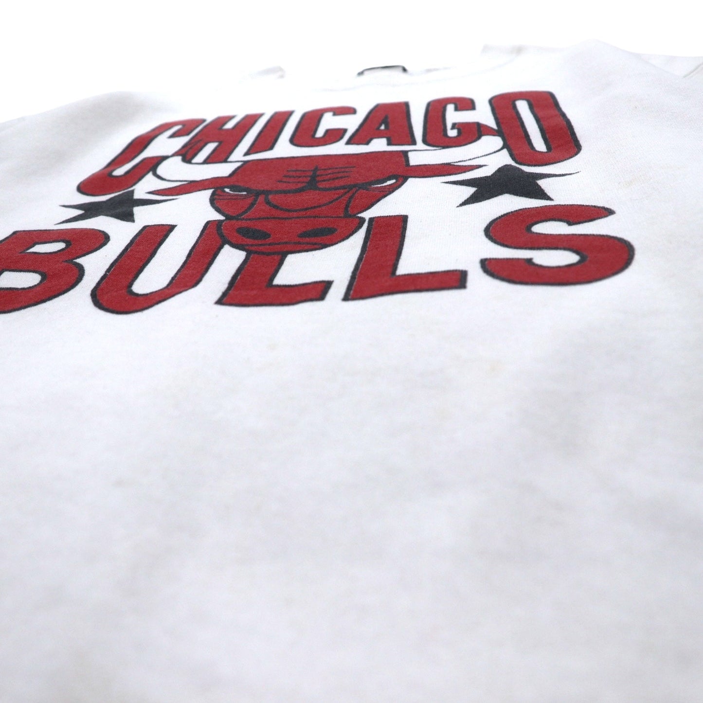 Vintage 90s USA Made Sweatshirt NBA CHICAGO BULLS 90年代 USA製 プリント スウェット L ホワイト シカゴブルズ