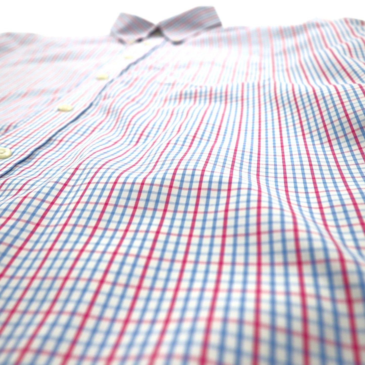 L.L.Bean オックスフォード ボタンダウンシャツ XL ブルー トリコロール チェック ビッグサイズ 形態安定 262253