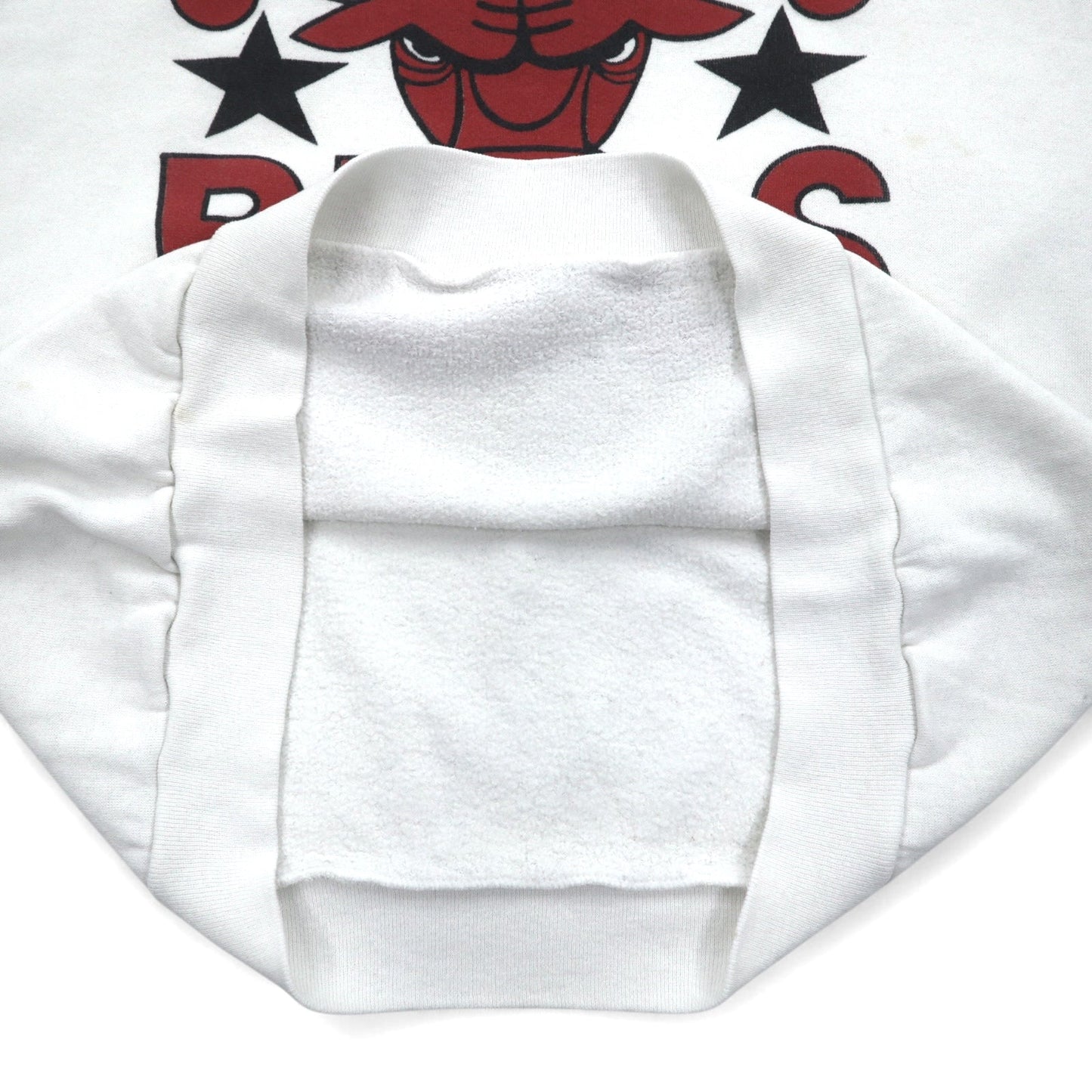 Vintage 90s USA Made Sweatshirt NBA CHICAGO BULLS 90年代 USA製 プリント スウェット L ホワイト シカゴブルズ