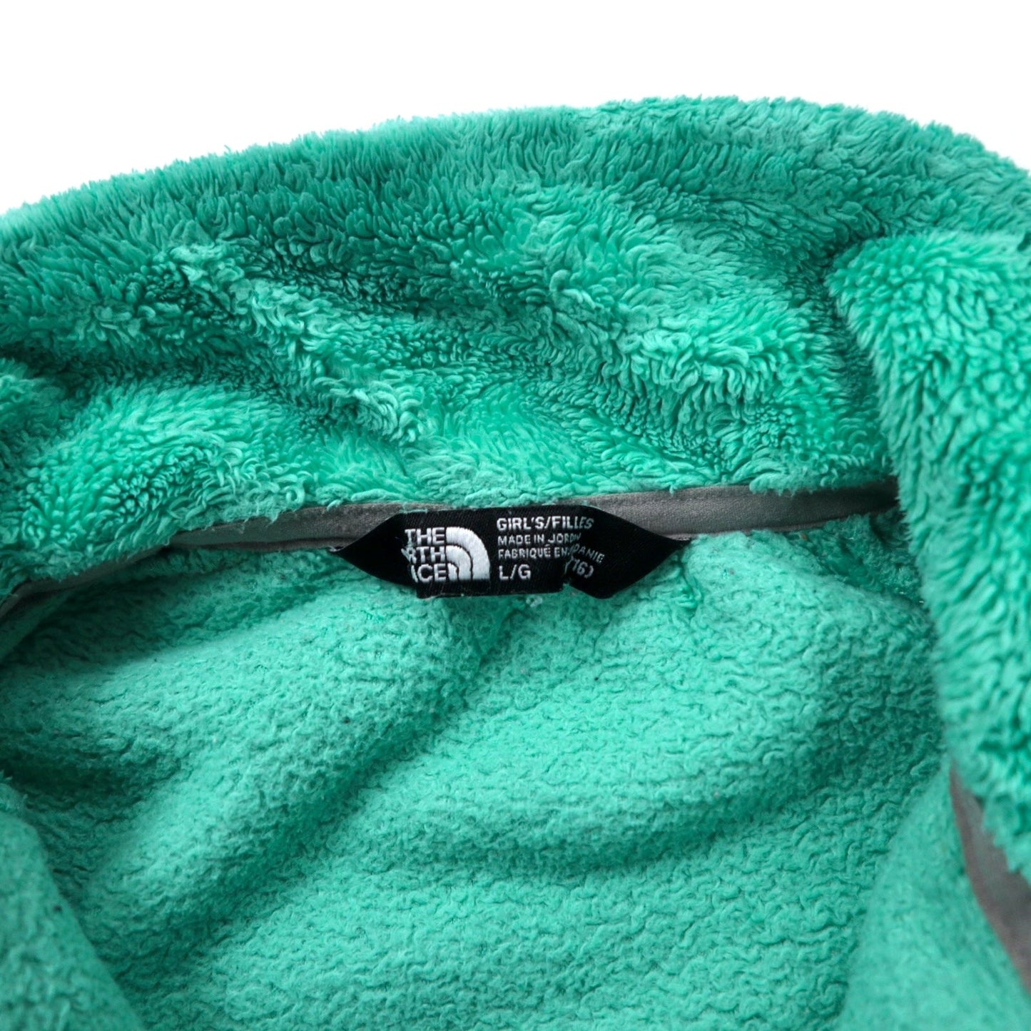 THE NORTH FACE シェルパフリースジャケット L グリーンポリエステルロゴ刺繍