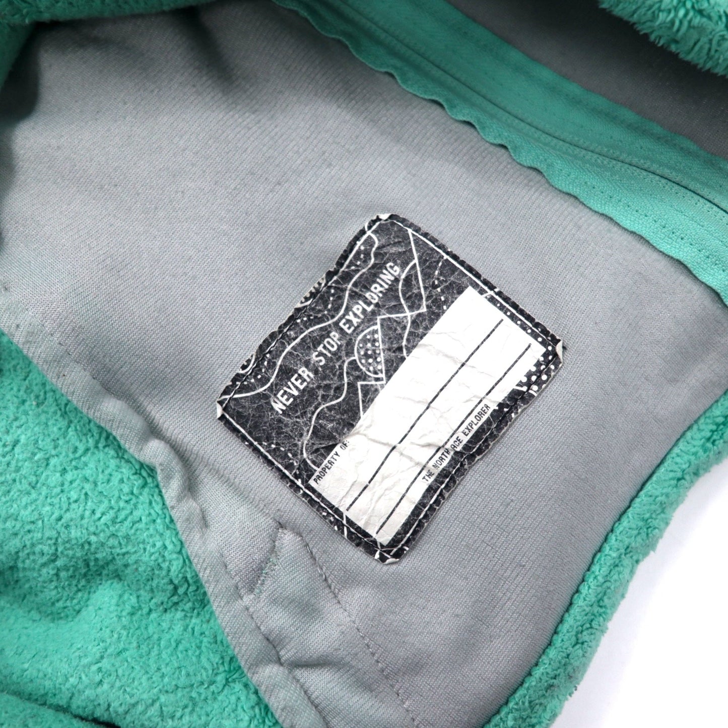 THE NORTH FACE シェルパフリースジャケット L グリーンポリエステルロゴ刺繍