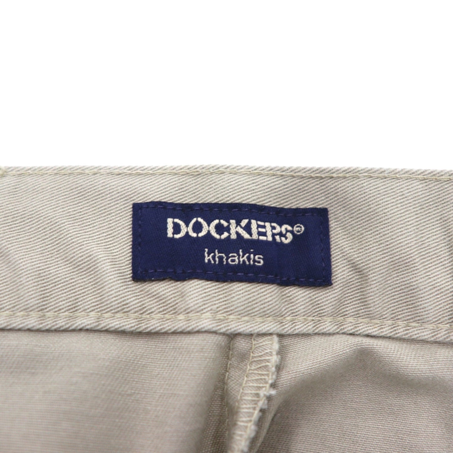 DOCKERS ( Levi's ) khakis 00年代 タック ワイド チノパンツ L ベージュ コットン