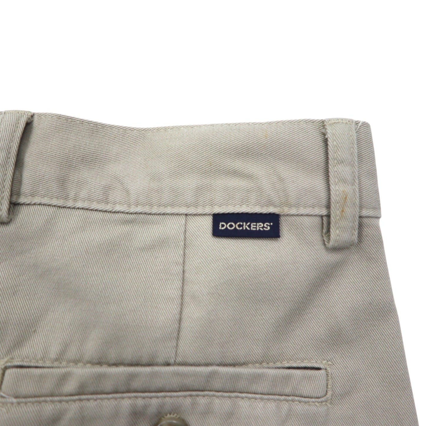 DOCKERS ( Levi's ) khakis 00年代 タック ワイド チノパンツ L ベージュ コットン