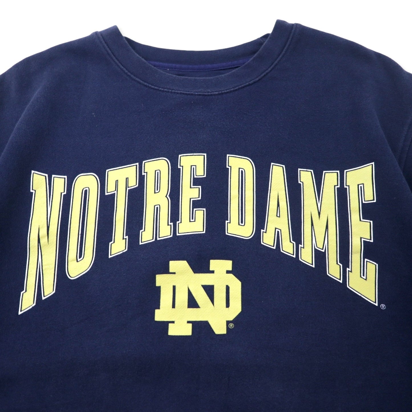 CLASSIC SOFFE カレッジ プリント スウェット L ネイビー コットン パキ綿 NOTRE DAME