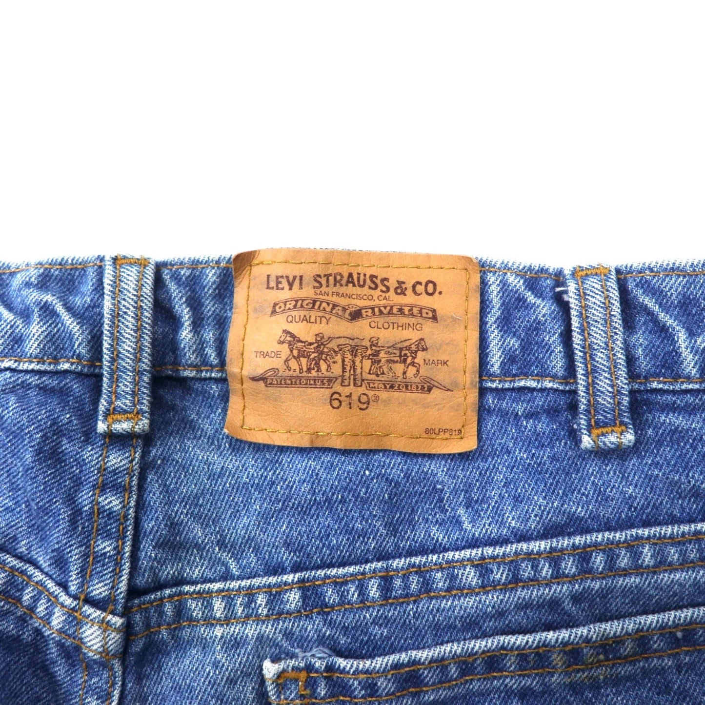 Levi's カナダ製 ユーロリーバイス 619 オレンジタブ デニムパンツ 36 ブルー コットン 50619-0212