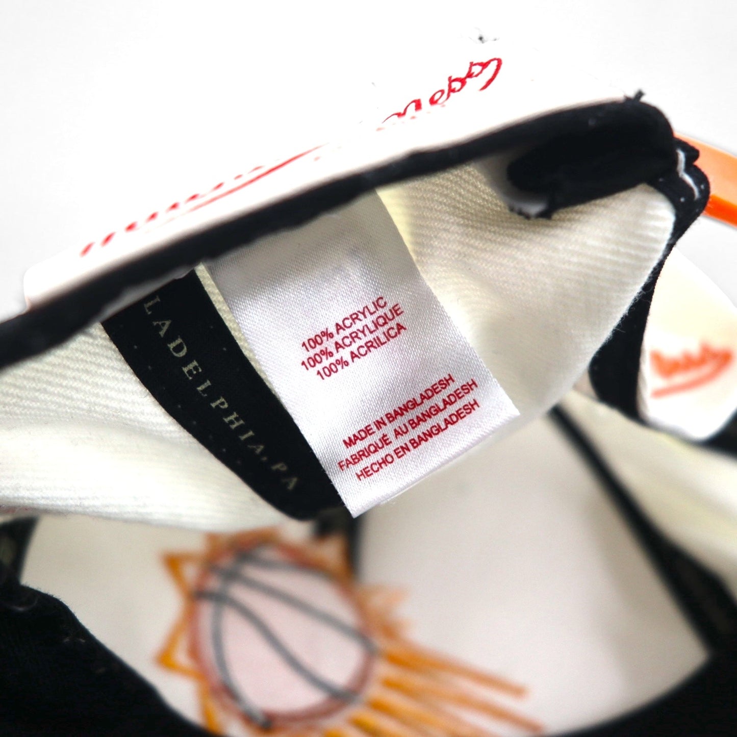 mitchell & ness スナップバック バイカラー ベースボールキャップ FREE アジャスタブル フィット ホワイト オレンジ NBA Phenix Suns