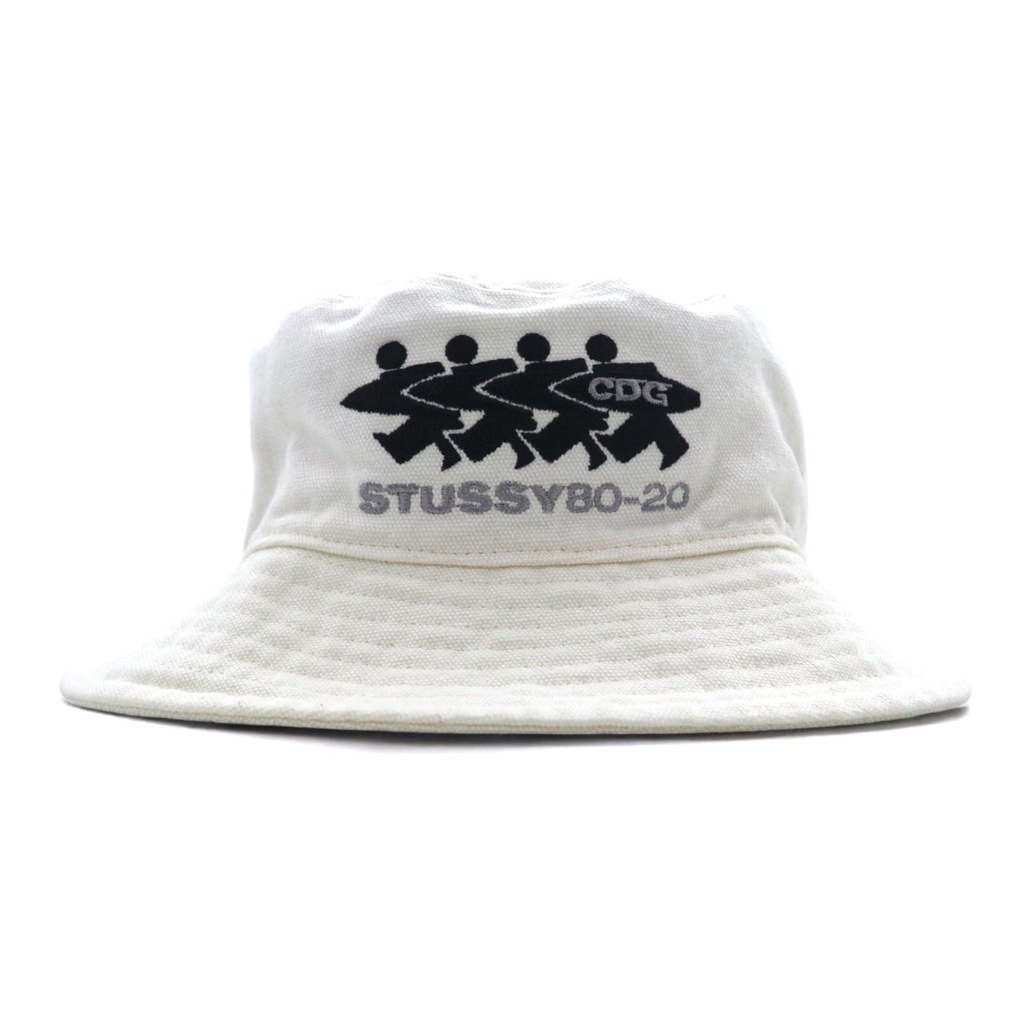 CDG ( COMME des GARCONS ) × STUSSY キャンバス バケットハット L/XL クリーム CDG CANVAS BUCKET HAT 332104