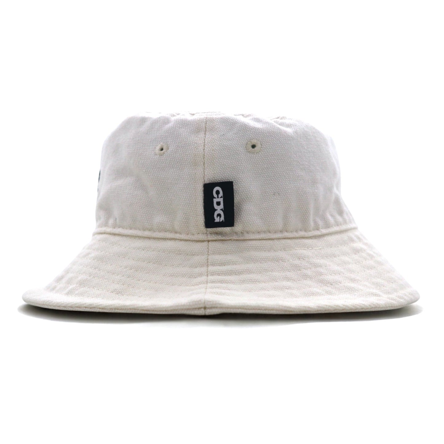 CDG ( COMME des GARCONS ) × STUSSY キャンバス バケットハット L/XL クリーム CDG CANVAS BUCKET HAT 332104
