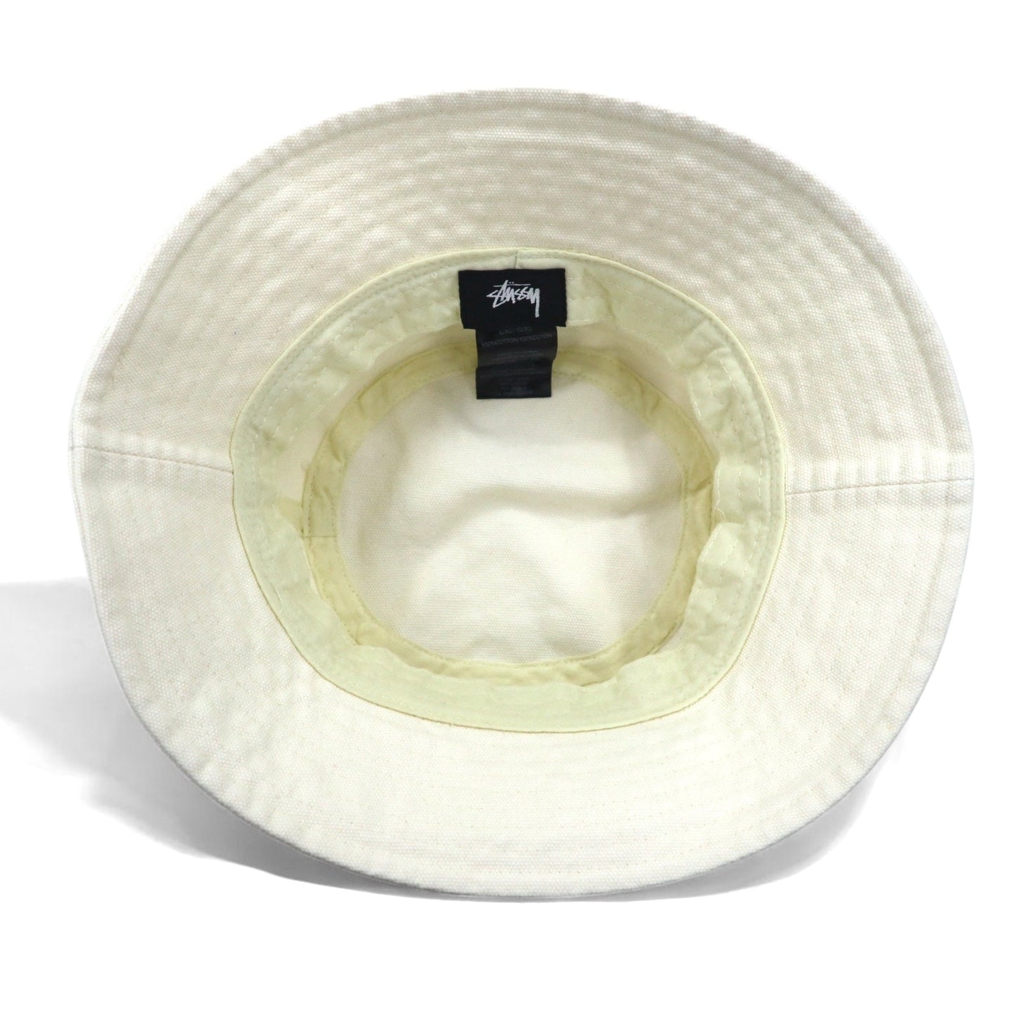CDG ( COMME des GARCONS ) × STUSSY キャンバス バケットハット L/XL クリーム CDG CANVAS BUCKET HAT 332104
