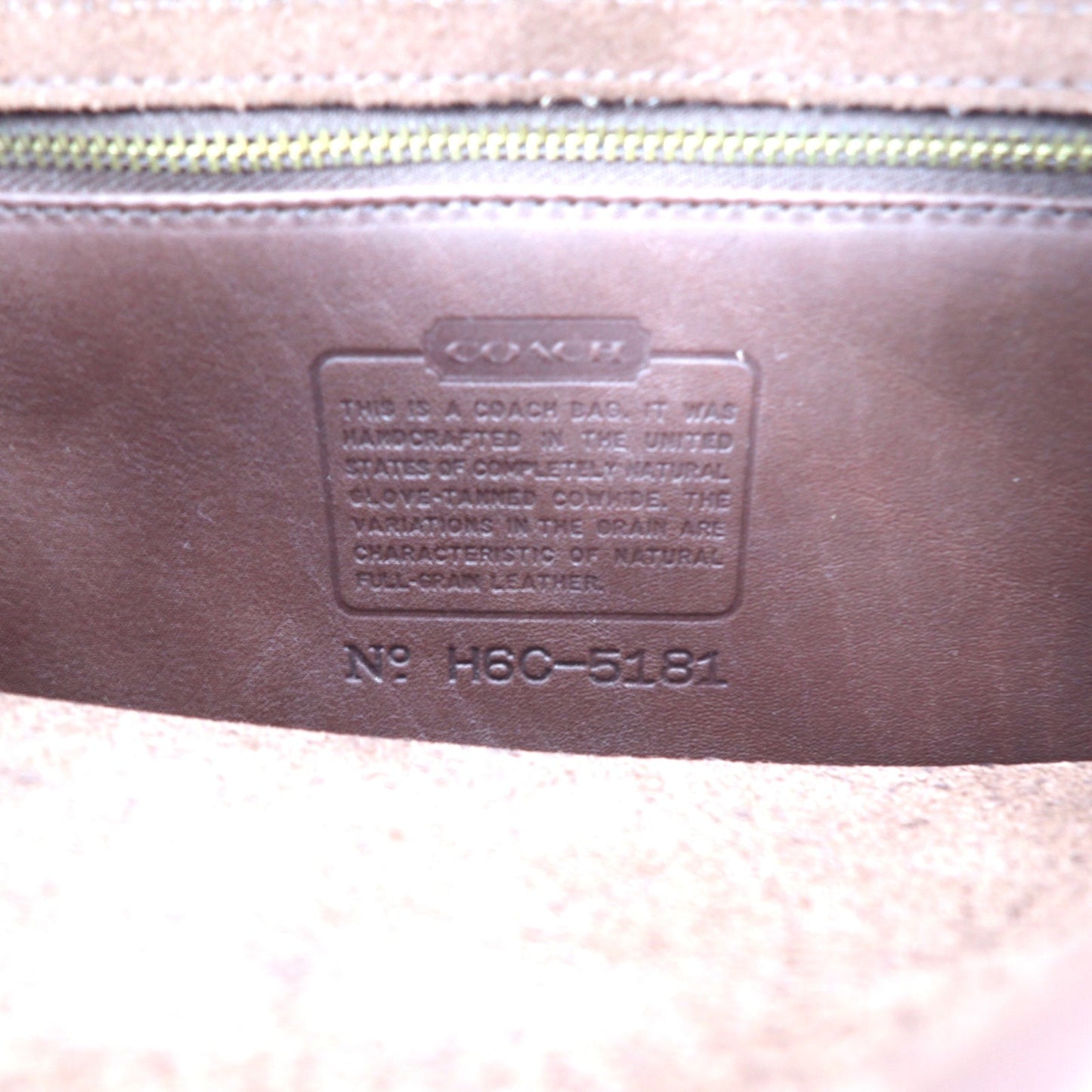 COACH USA製 オールドコーチ 2WAY ショルダーバッグ ブラウン レザー 5181 ターンロック