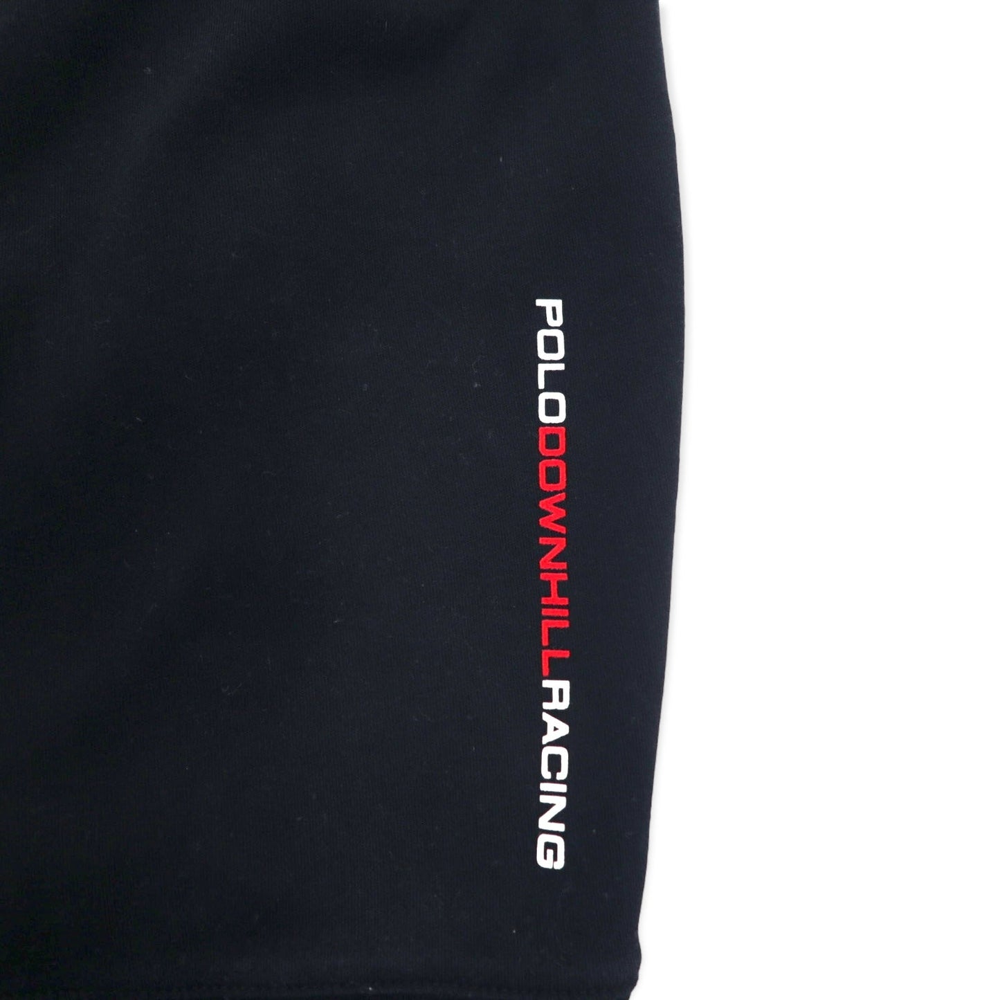POLO RALPH LAUREN ハーフジップ スウェット XL ブラック コットン POLO DOWNHILL RACING SERIES