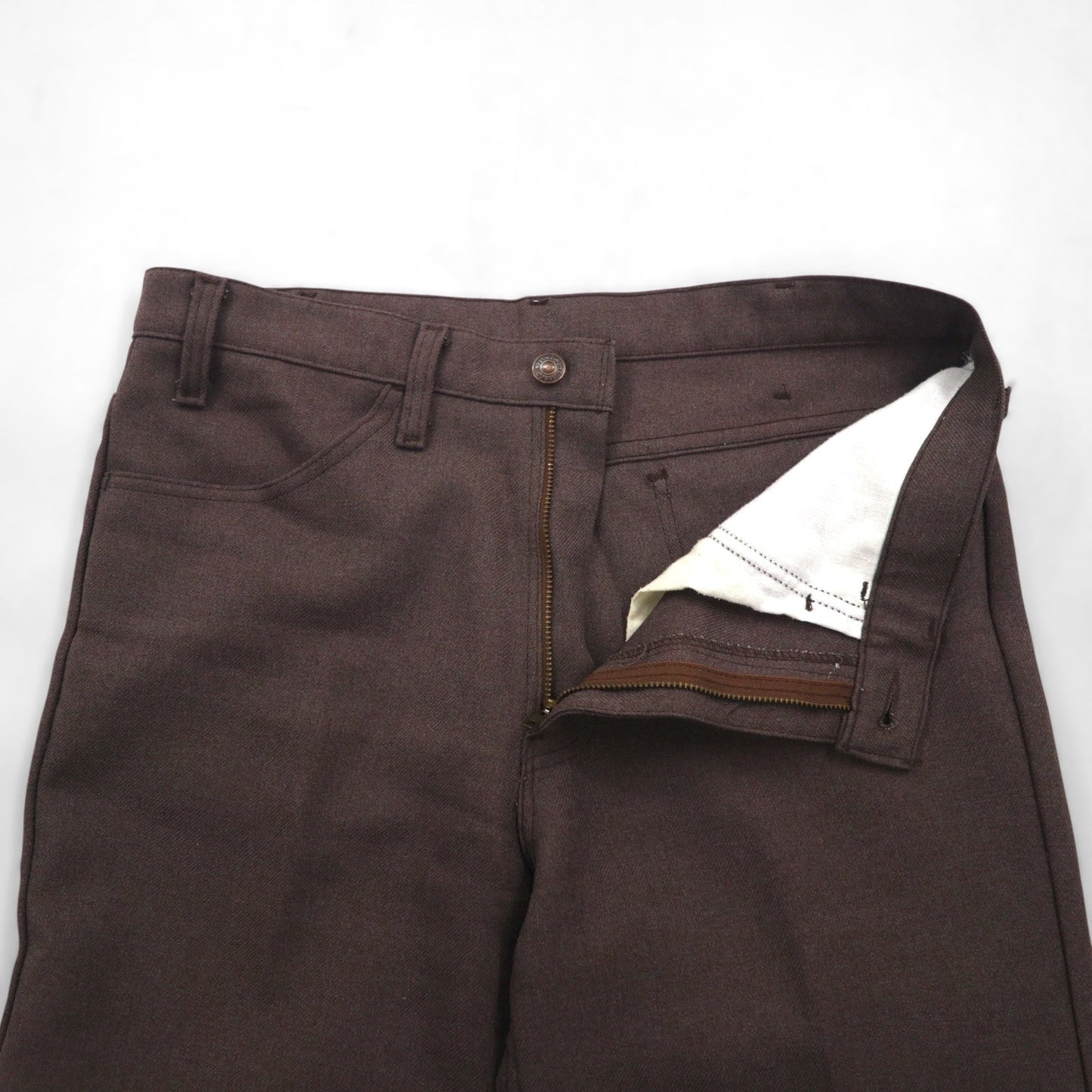 Levi's 90年代 USA製 スラックス STA-PREST スタプレ ブーツカット パンツ L ブラウン 10517 9127 SCOVILLジップ