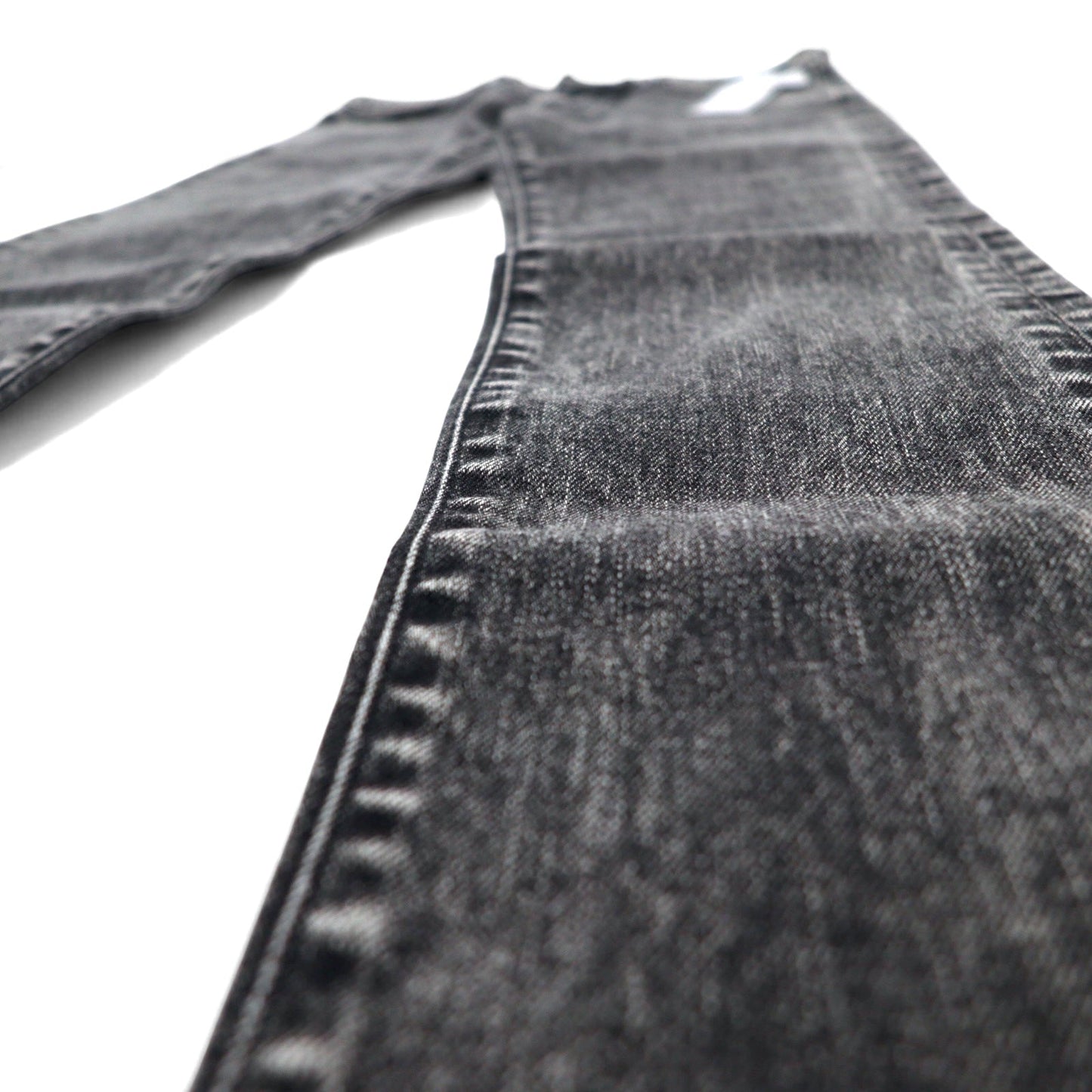 JOHN LAWRENCE SULLIVAN ケミカルウォッシュ スキニー デニムパンツ L ブラック グレー 2B011 14-48 日本製 未使用品