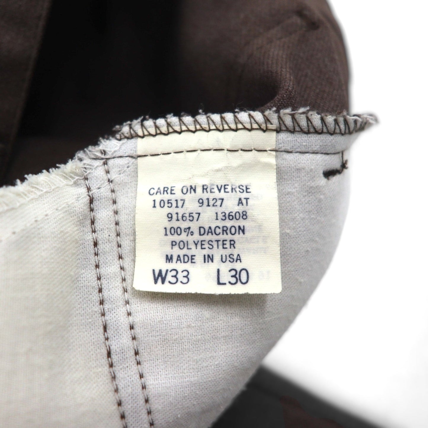 Levi's 90年代 USA製 スラックス STA-PREST スタプレ ブーツカット パンツ L ブラウン 10517 9127 SCOVILLジップ