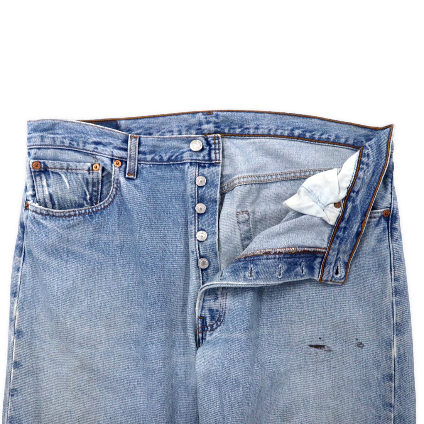 Levi's USA製 90年代 501 デニムパンツ 38 ブルー アイスウォッシュ ボタン裏514 501-0193