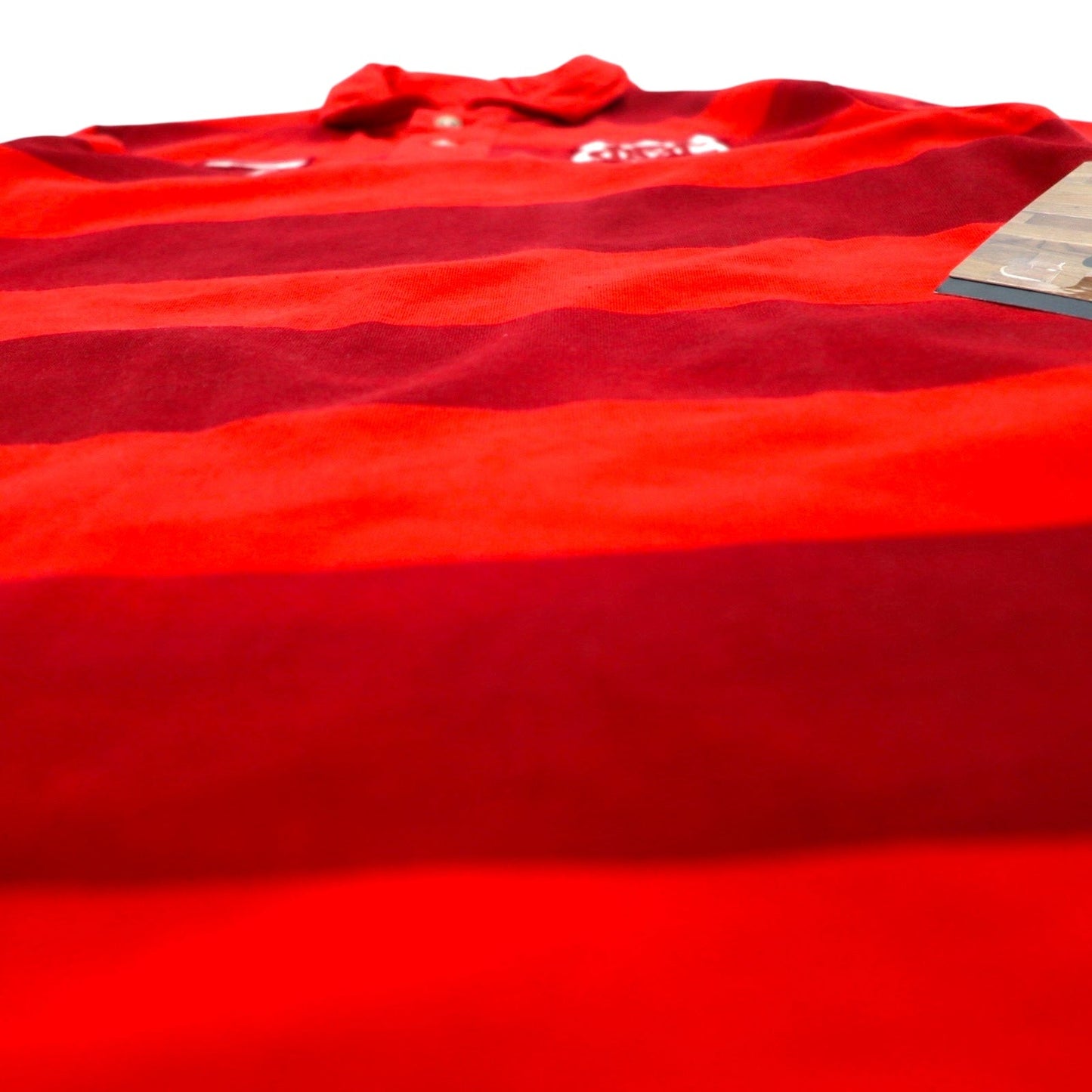 NIKE ボーダー ポロシャツ M レッド コットン Manchester United FC マンチェスター ユナイテッドFC 543972-605 未使用品