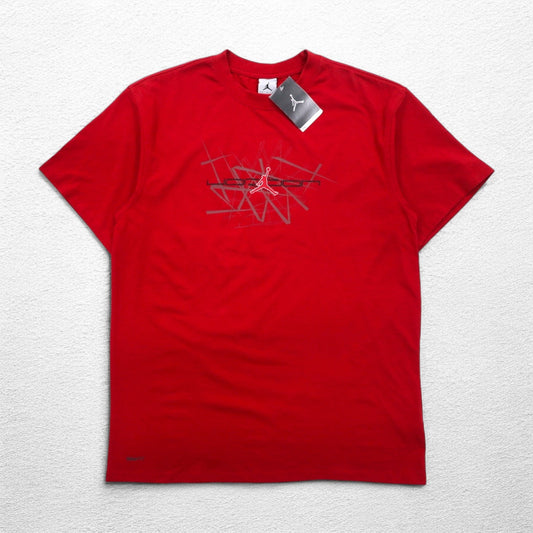 JORDAN BRAND ( NIKE ) 00年代 ジャンプマン Tシャツ M レッド コットン 未使用品