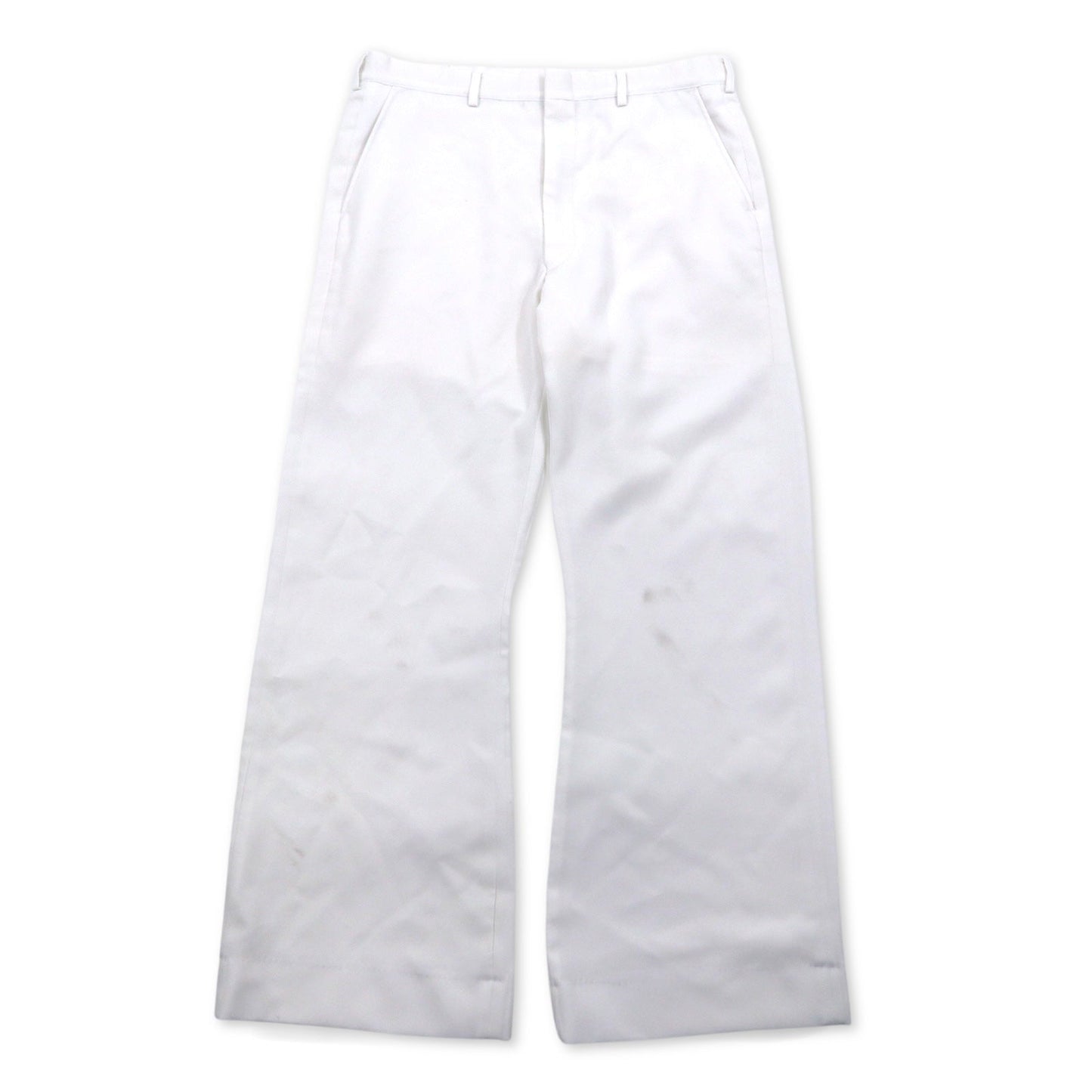 US NAVY 80年代 米軍 セーラーパンツ トラウザーズ L ホワイト Enlisted Trousers White ミリタリー 8405-01-076-0752