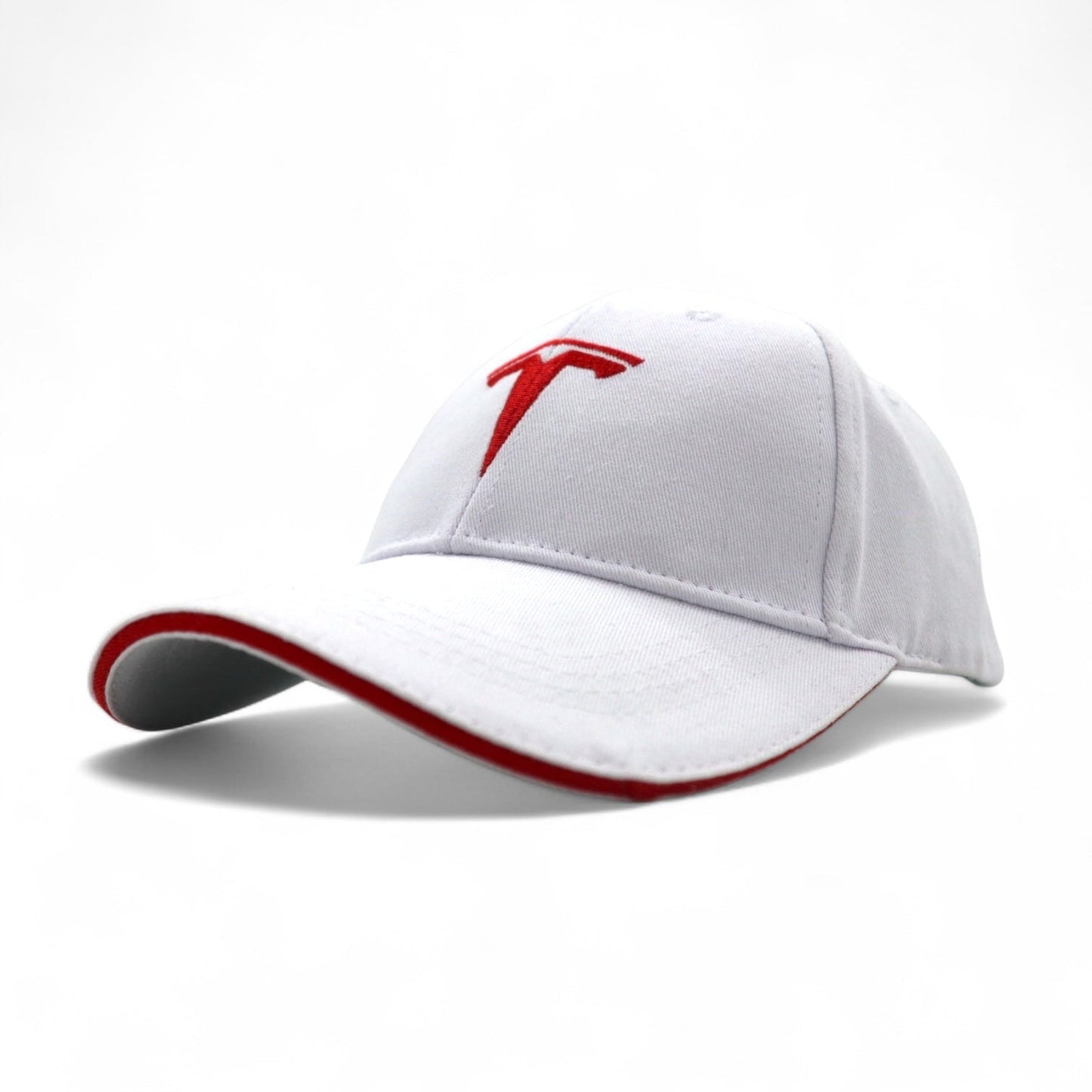 TESLA 6パネルキャップ 58cm ベルト ホワイト コットン