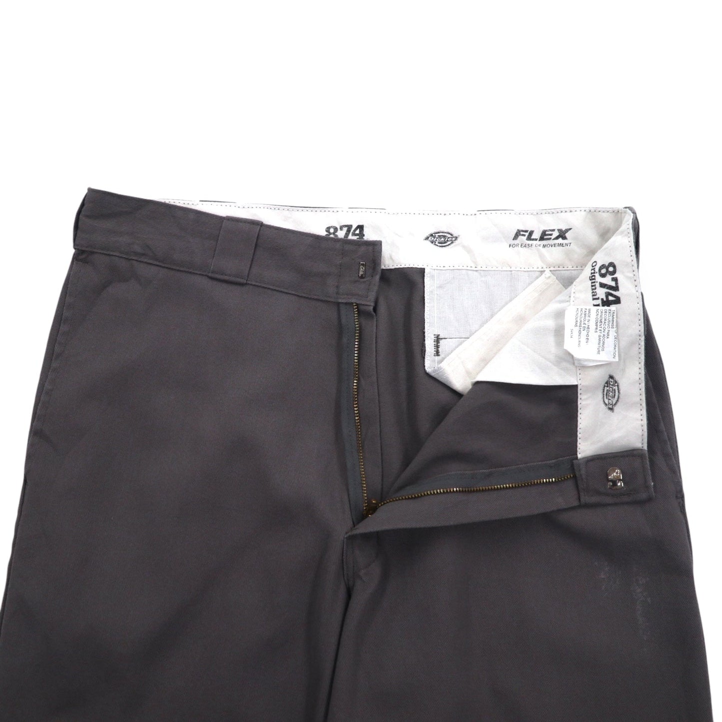 Dickies 874 ワーク チノパンツ L グレー Original Fit W641EC6 ホンジュラス製
