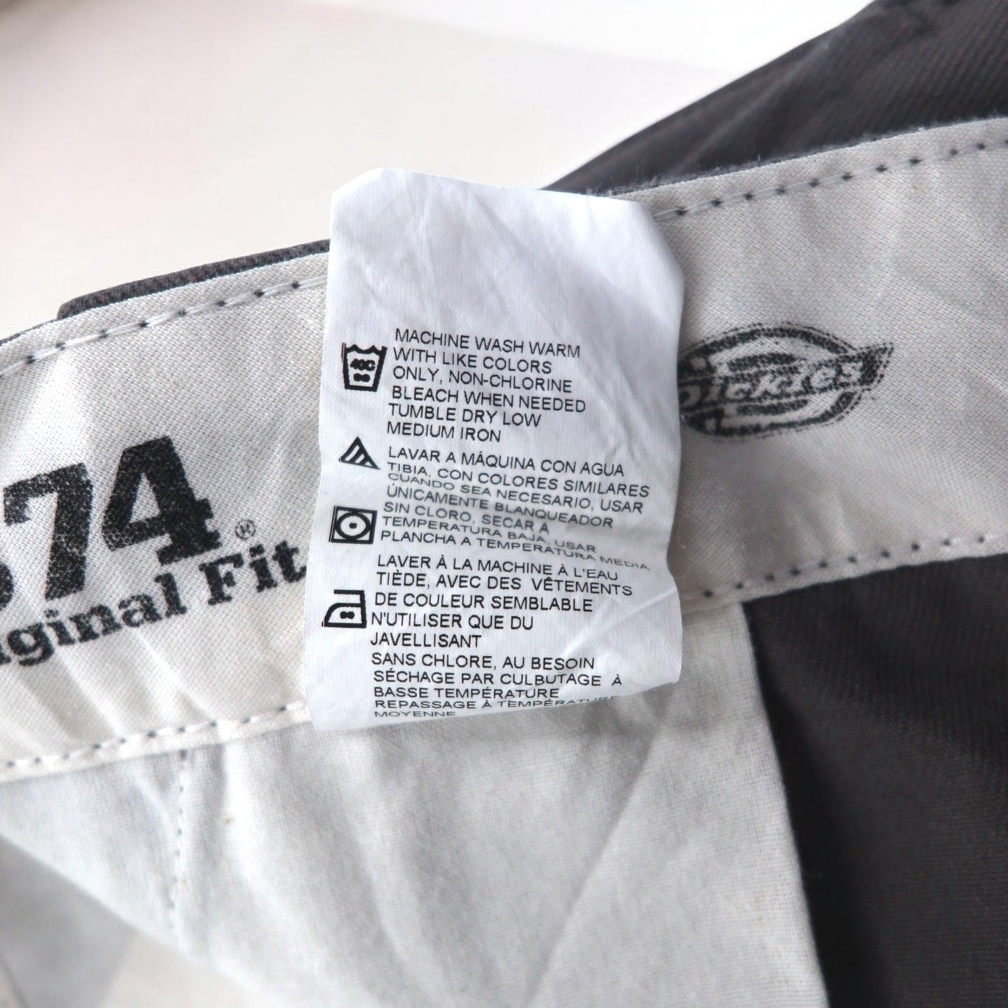 Dickies 874 ワーク チノパンツ L グレー Original Fit W641EC6 ホンジュラス製