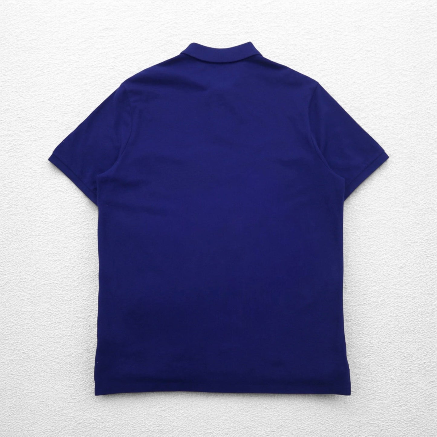 POLO RALPH LAUREN チェーンステッチ 刺繍 ポロシャツ L ブルー 鹿の子 POLO TEAM