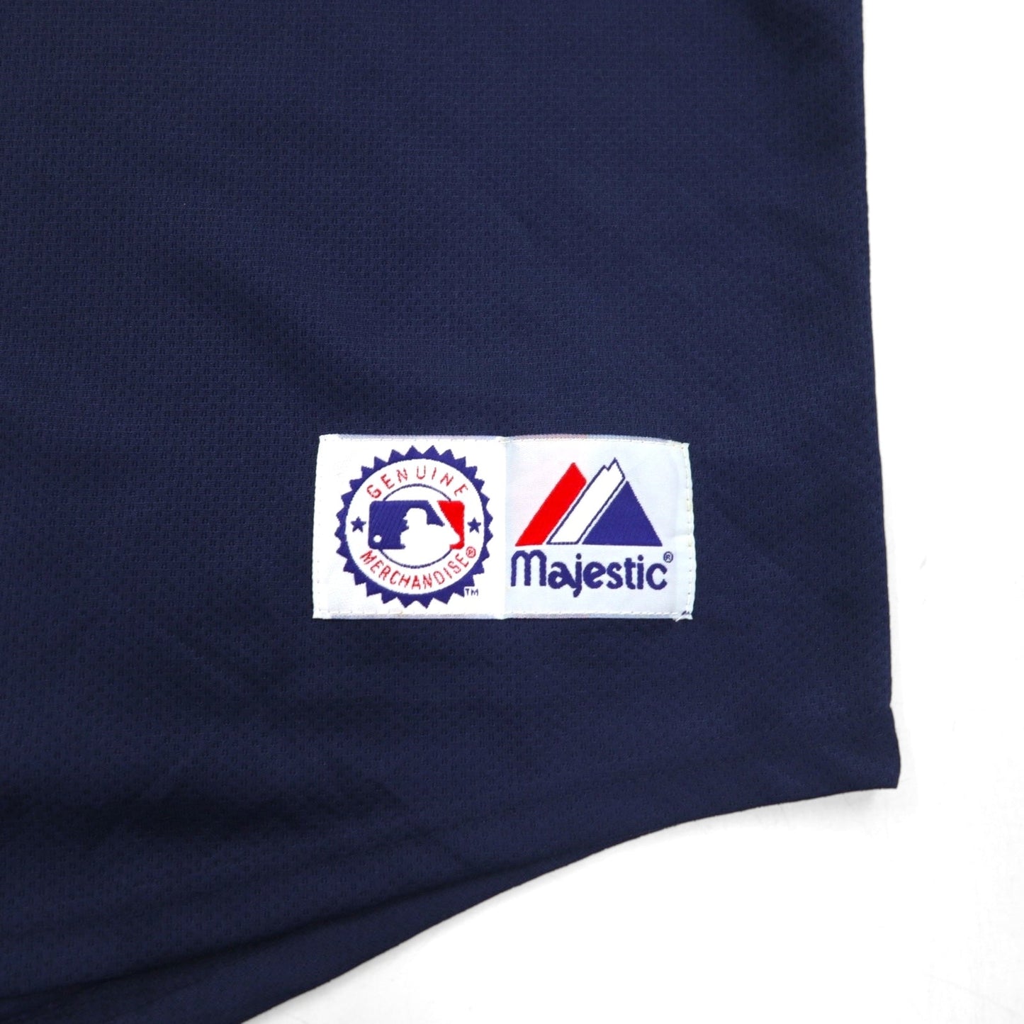 majestic 90年代 MLB ベースボールシャツ XL ネイビー ポリエステル RED SOX ナンバリング