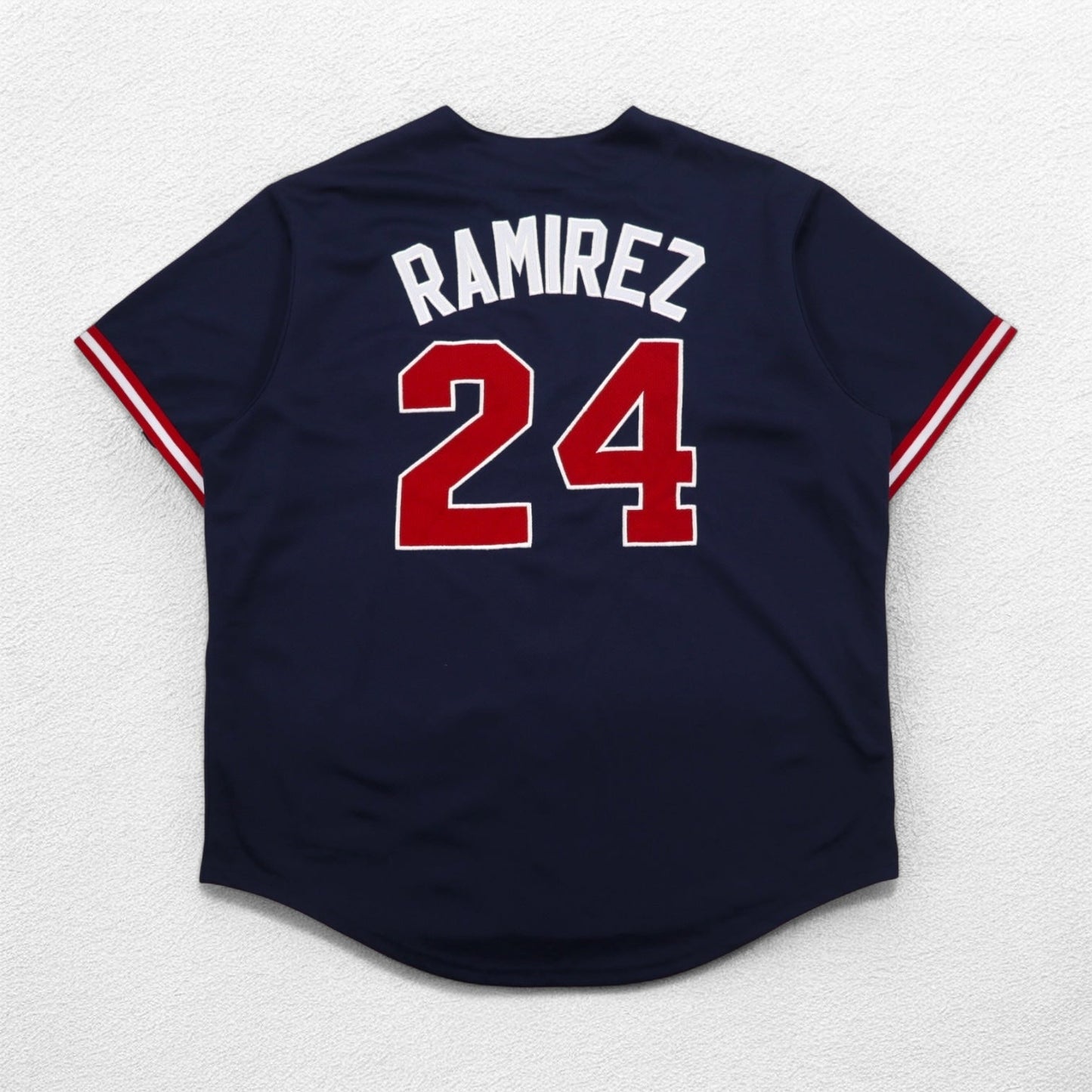 majestic 90年代 MLB ベースボールシャツ XL ネイビー ポリエステル RED SOX ナンバリング