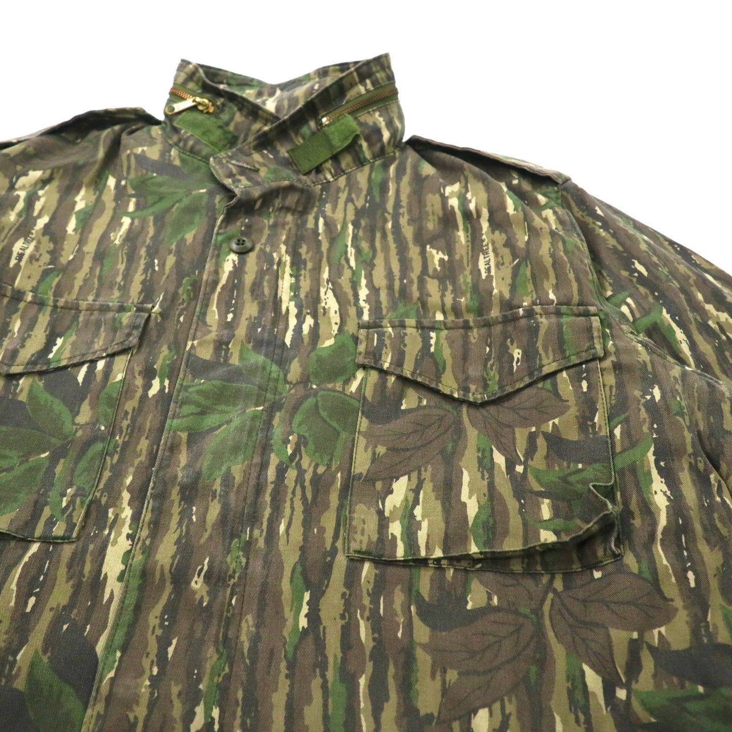 US ARMY Military BDU Coat フィールドジャケット XL リアルツリーカモ コットン ドローコード フード収納式 ミリタリー PRESTIGE MFG. 8415-01-084-1651