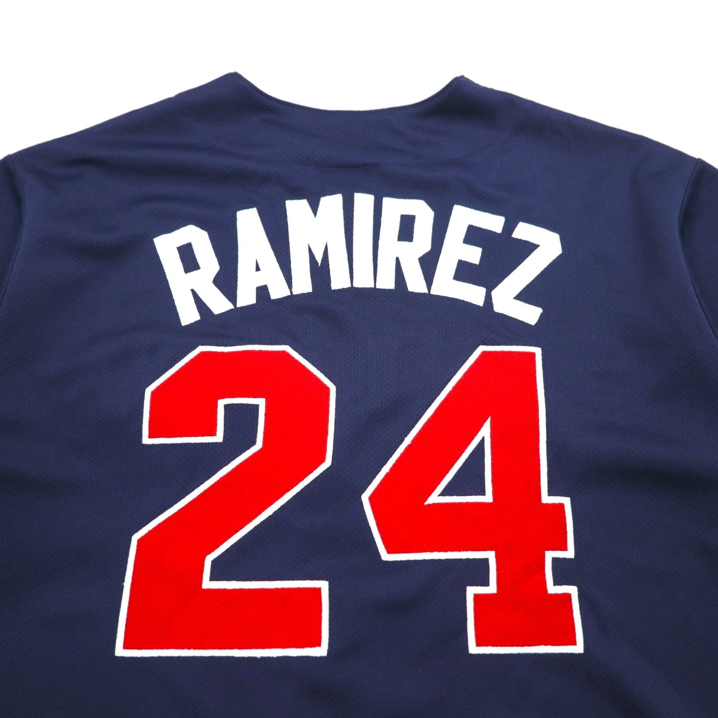 majestic 90年代 MLB ベースボールシャツ XL ネイビー ポリエステル RED SOX ナンバリング