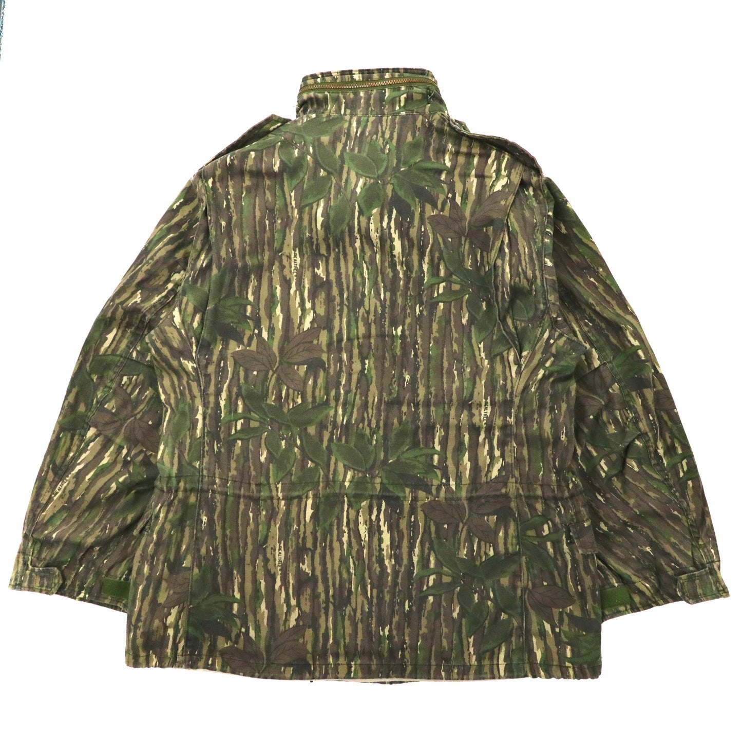 US ARMY Military BDU Coat フィールドジャケット XL リアルツリーカモ コットン ドローコード フード収納式 ミリタリー PRESTIGE MFG. 8415-01-084-1651