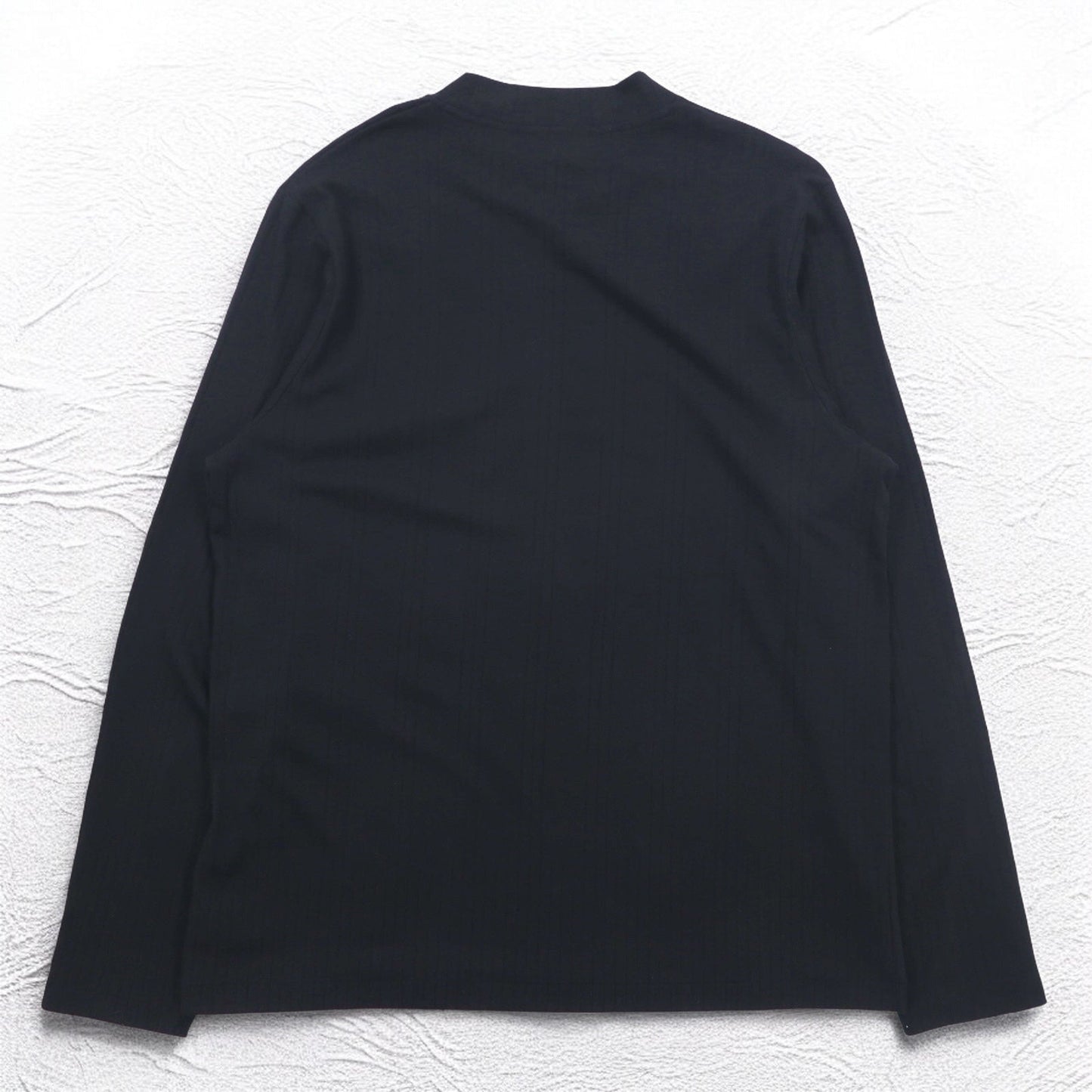 DKNY ボトルネック ロングスリーブTシャツ ロンT L ブラック コットン