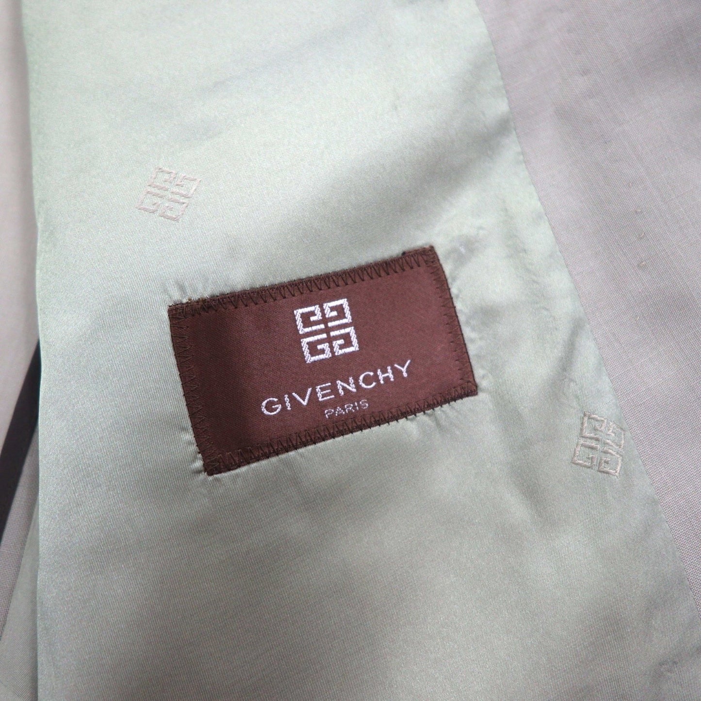 GIVENCHY 80年代 オールド ダブル テーラードジャケット ブレザー M ベージュ ウール メタルボタン 日本製