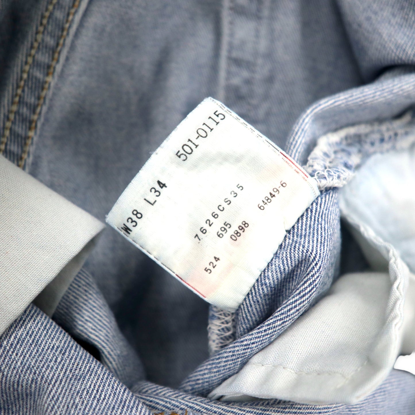 Levi's USA製 90年代 501 デニムパンツ 38 ブルー 501-0115 ボタン裏524 ビッグサイズ