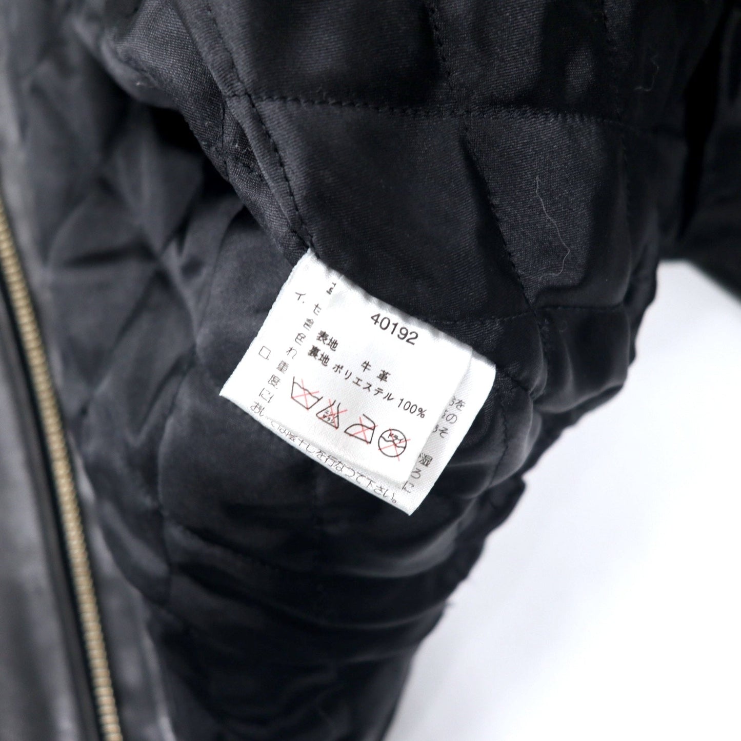 HARLEY DAVIDSON シングル ライダース レザージャケット M ブラック 牛革 キルティングライナー 40192