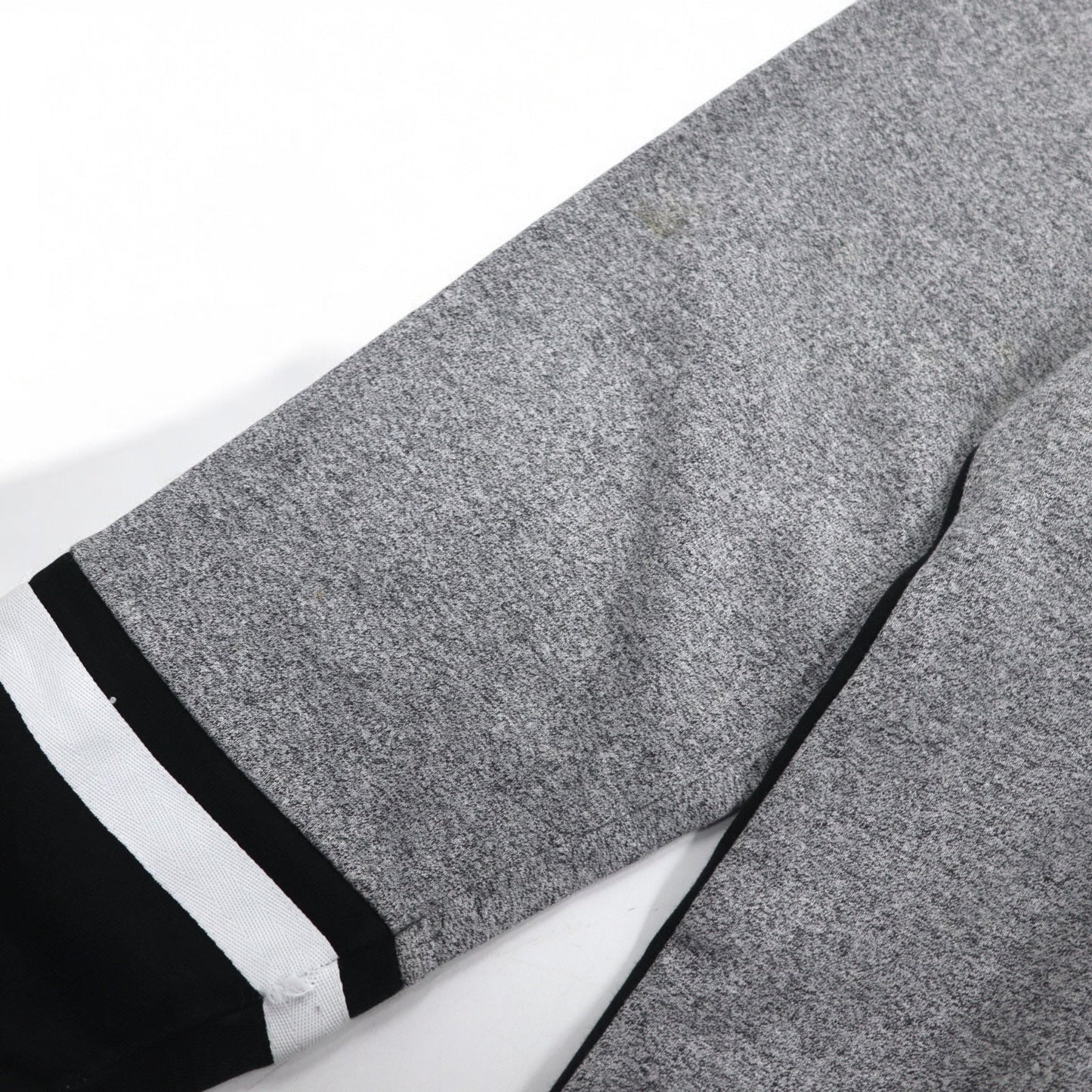 Champion USA 90年代 イタリア製 ハーフジップ レイヤード スウェット XL グレー コットン スクリプトロゴ ワッペン