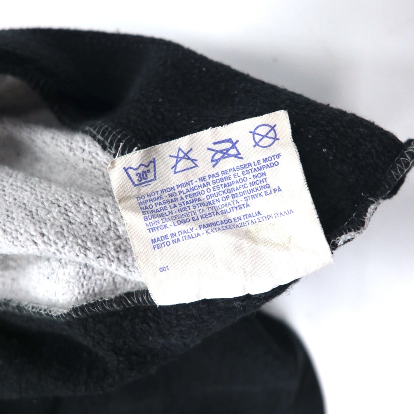 Champion USA 90年代 イタリア製 ハーフジップ レイヤード スウェット XL グレー コットン スクリプトロゴ ワッペン