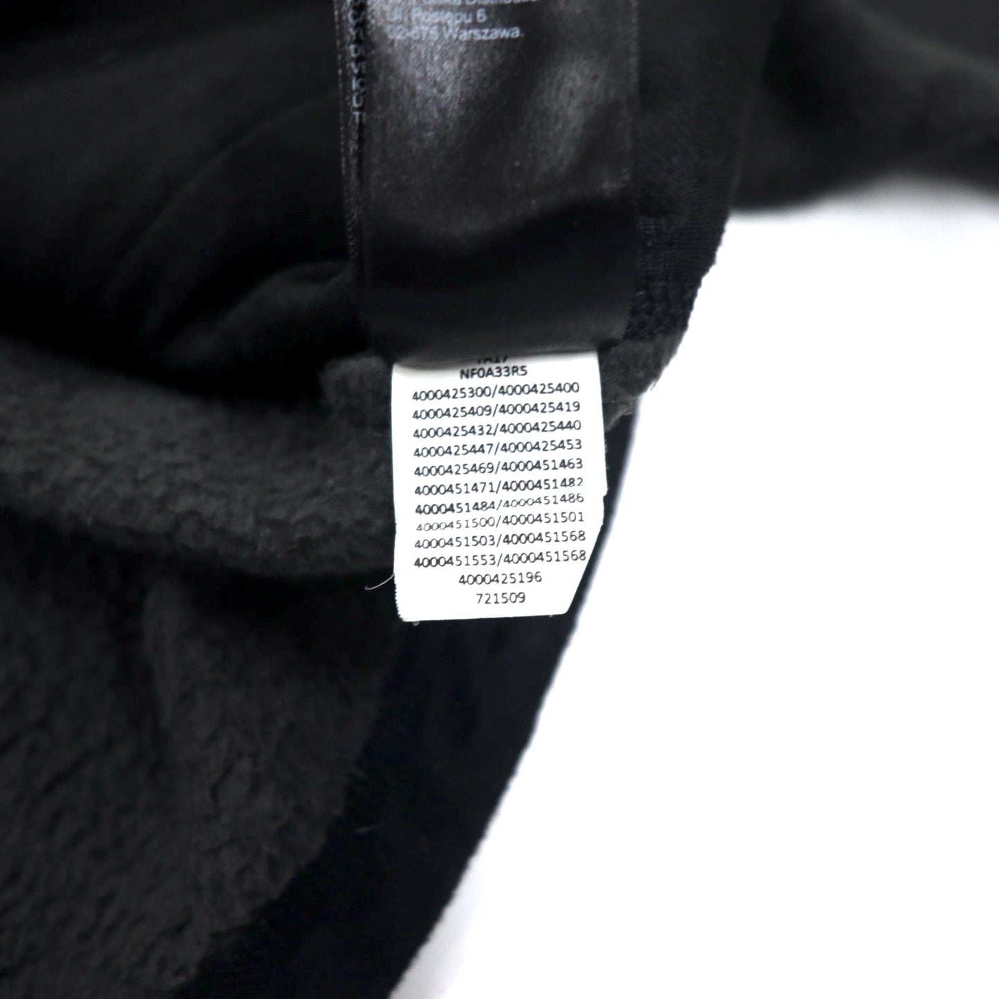 THE NORTH FACE フルジップ フリースジャケット L グレー ポリエステル ロゴ刺繍