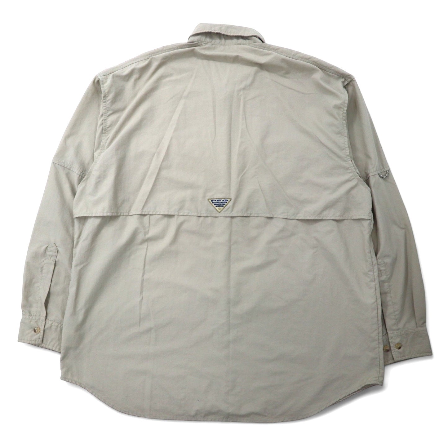 Columbia PFG バハマ II ロングスリーブシャツ フィッシングシャツ XL ベージュ ナイロン UPF 30+ ビッグサイズ BAHAMA II L/S SHIRT FM7106