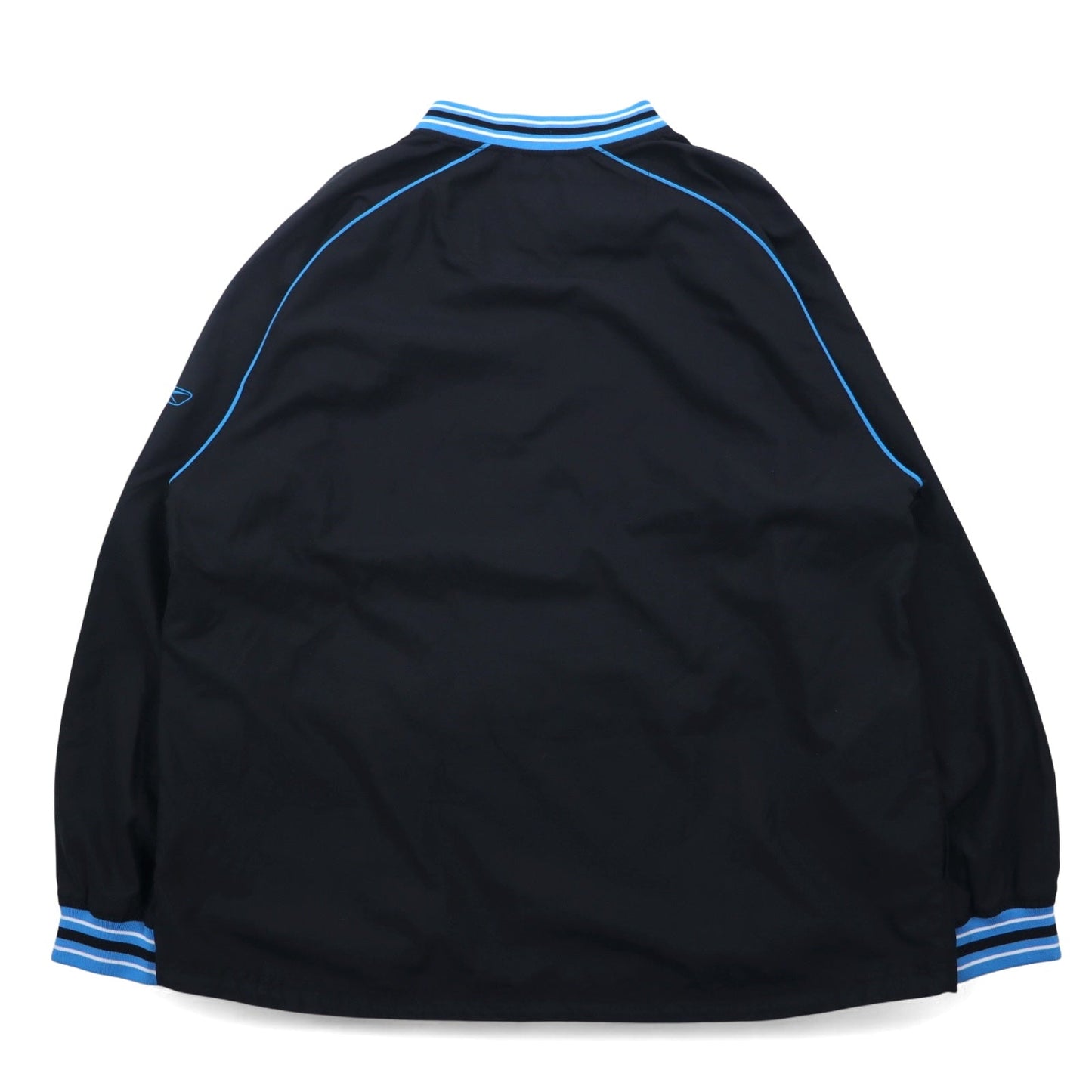 Reebok リブライン ピステ プルオーバー ナイロンジャケット XL ブラック NFL CAROLINA PANTHERS チームロゴ刺繍