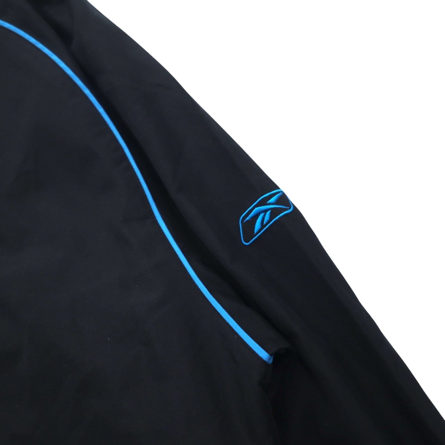 Reebok リブライン ピステ プルオーバー ナイロンジャケット XL ブラック NFL CAROLINA PANTHERS チームロゴ刺繍