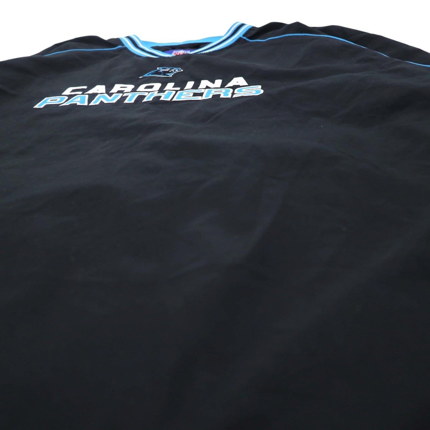 Reebok リブライン ピステ プルオーバー ナイロンジャケット XL ブラック NFL CAROLINA PANTHERS チームロゴ刺繍