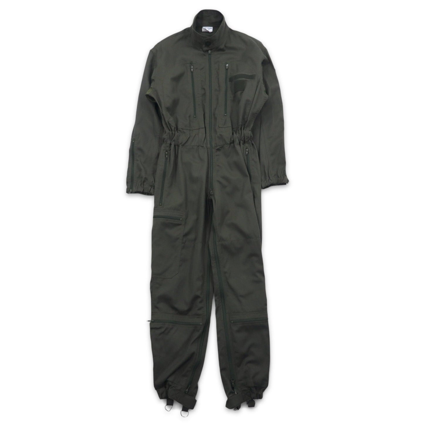 Vintage 90s French Military BIDERMANN UNIFORMES フランス空軍 フライトスーツ オールインワン ツナギ S カーキ ヘリンボーン ミリタリー 93-10-056